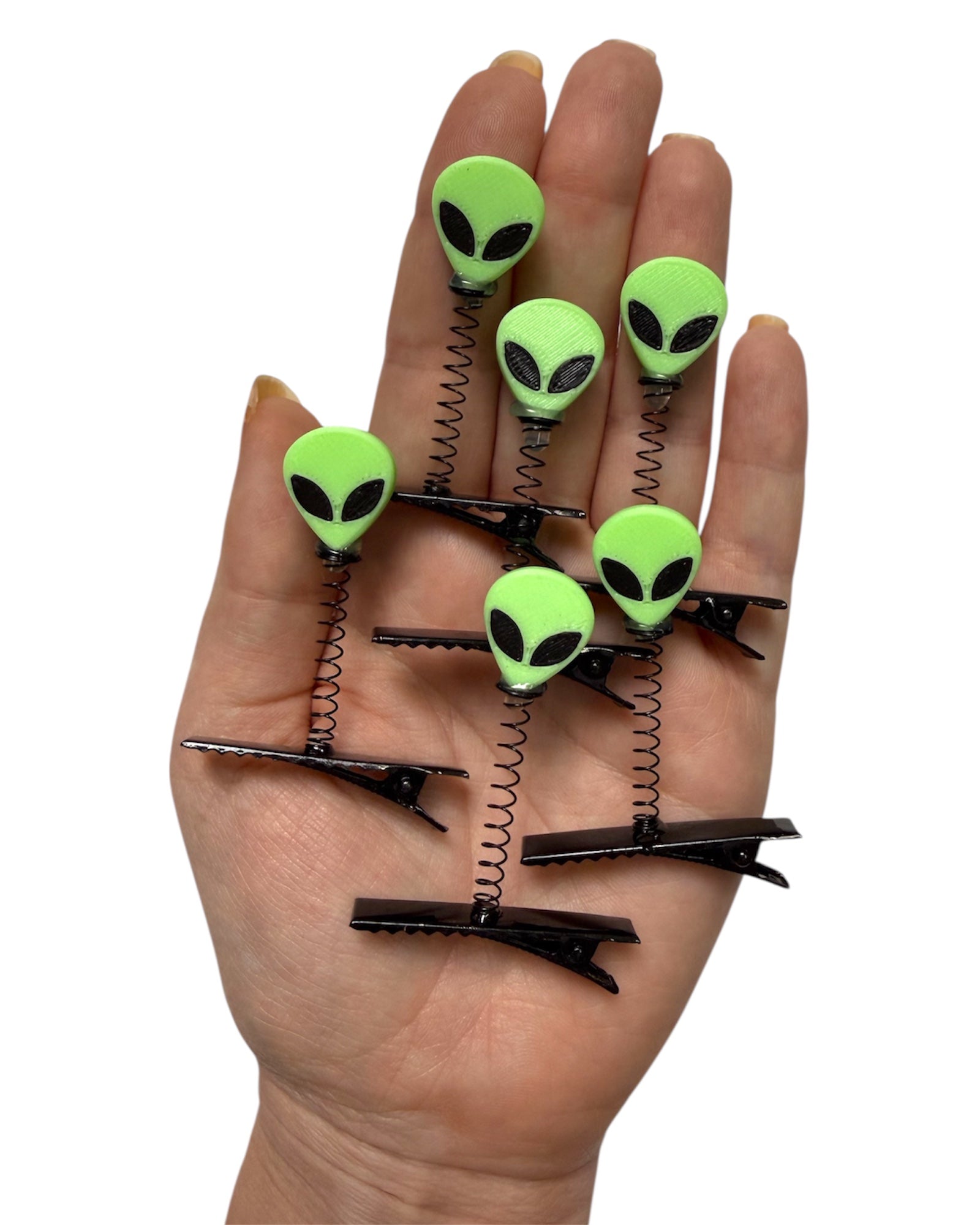 Alien Head Sprout Clips 6-PC Set