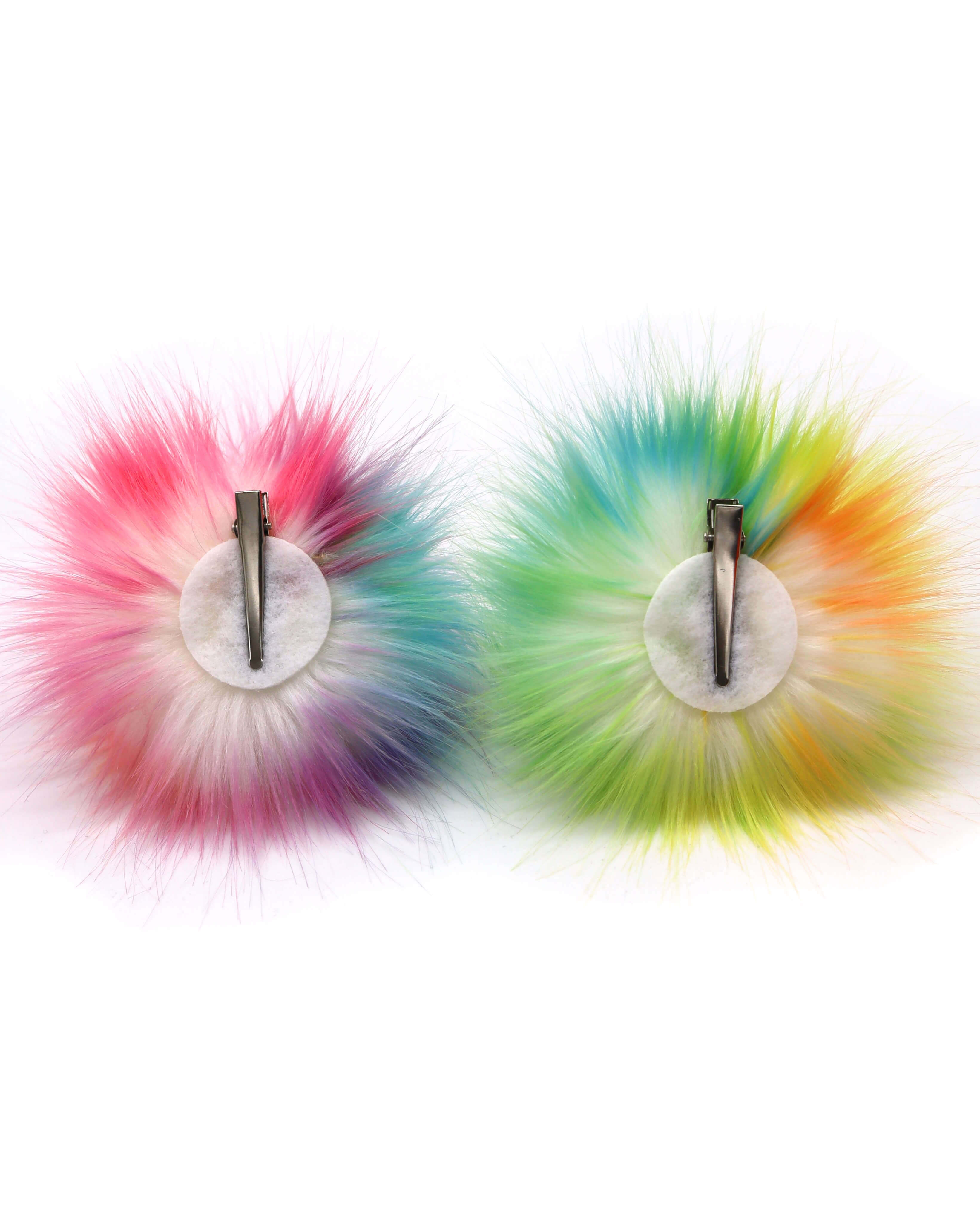 The underside of the Skittles Space Bunz showcasing the sturdy hair clip