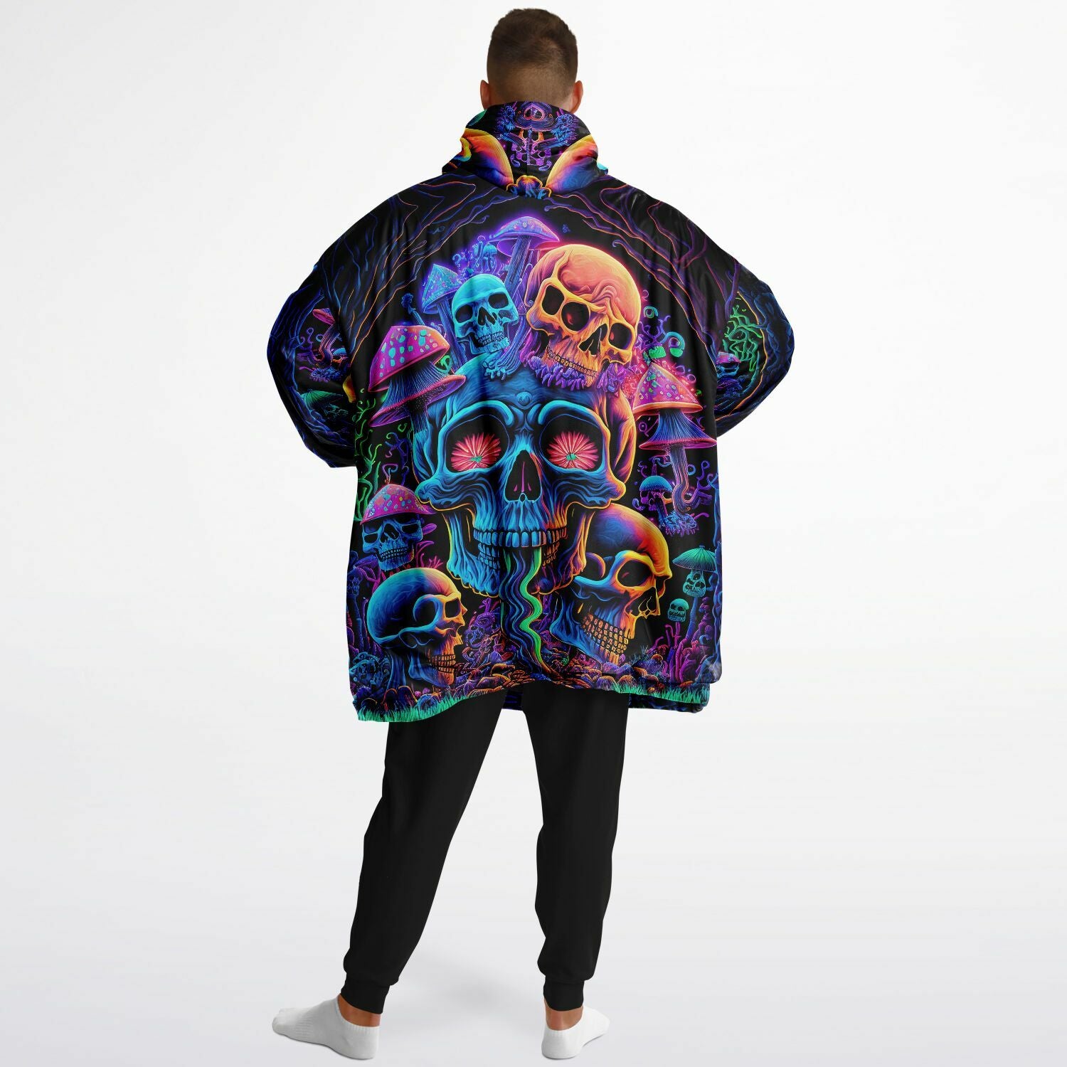 Sweat à capuche psychédélique Skull Sanctuary Cloud