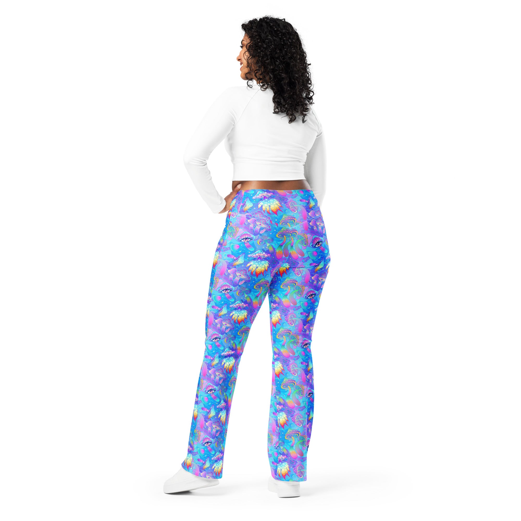 Shroomin Blue Flare Pants