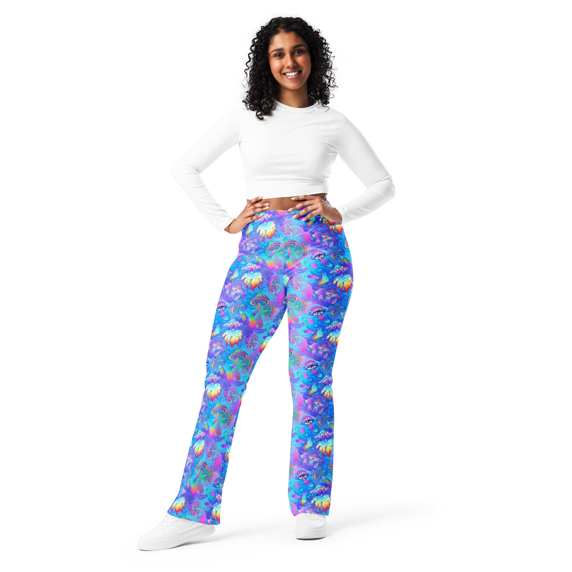 Shroomin Blue Flare Pants