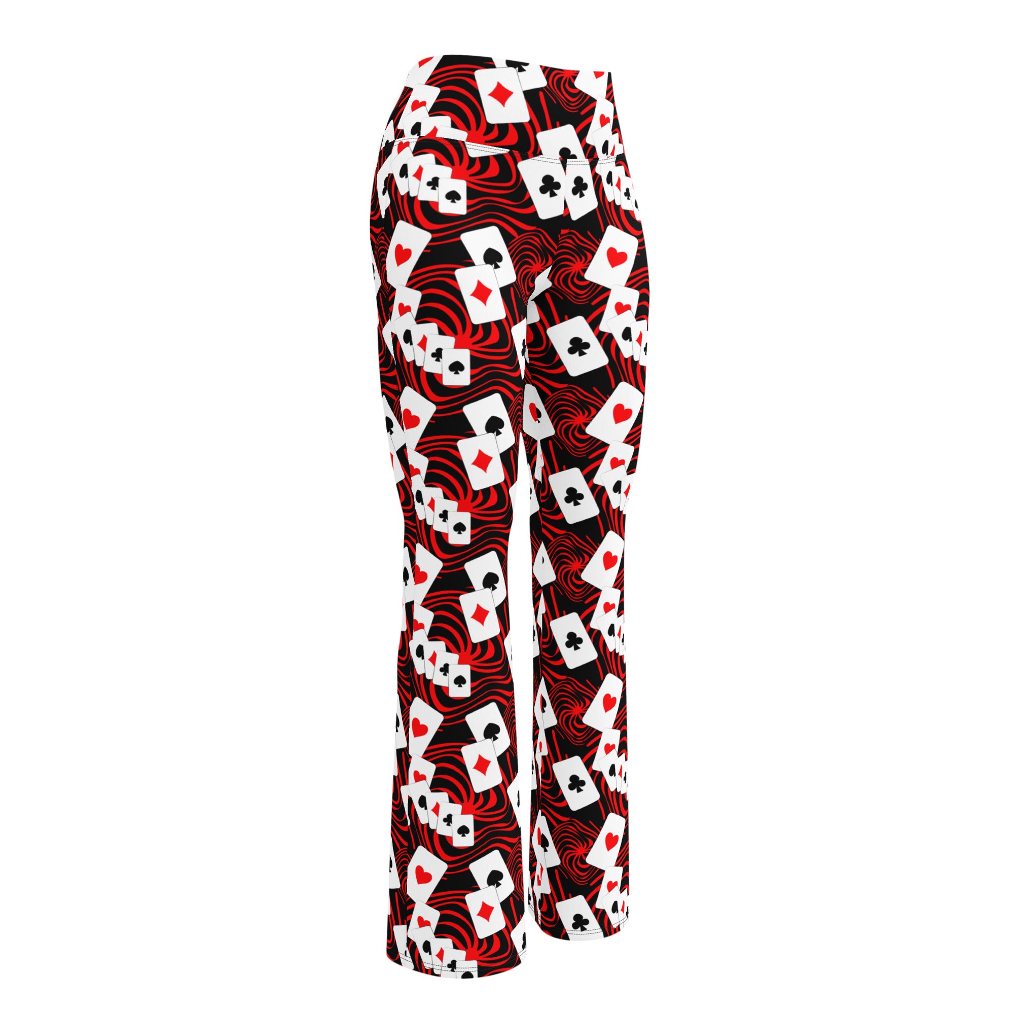 Leggings acampanados con la cabeza fuera