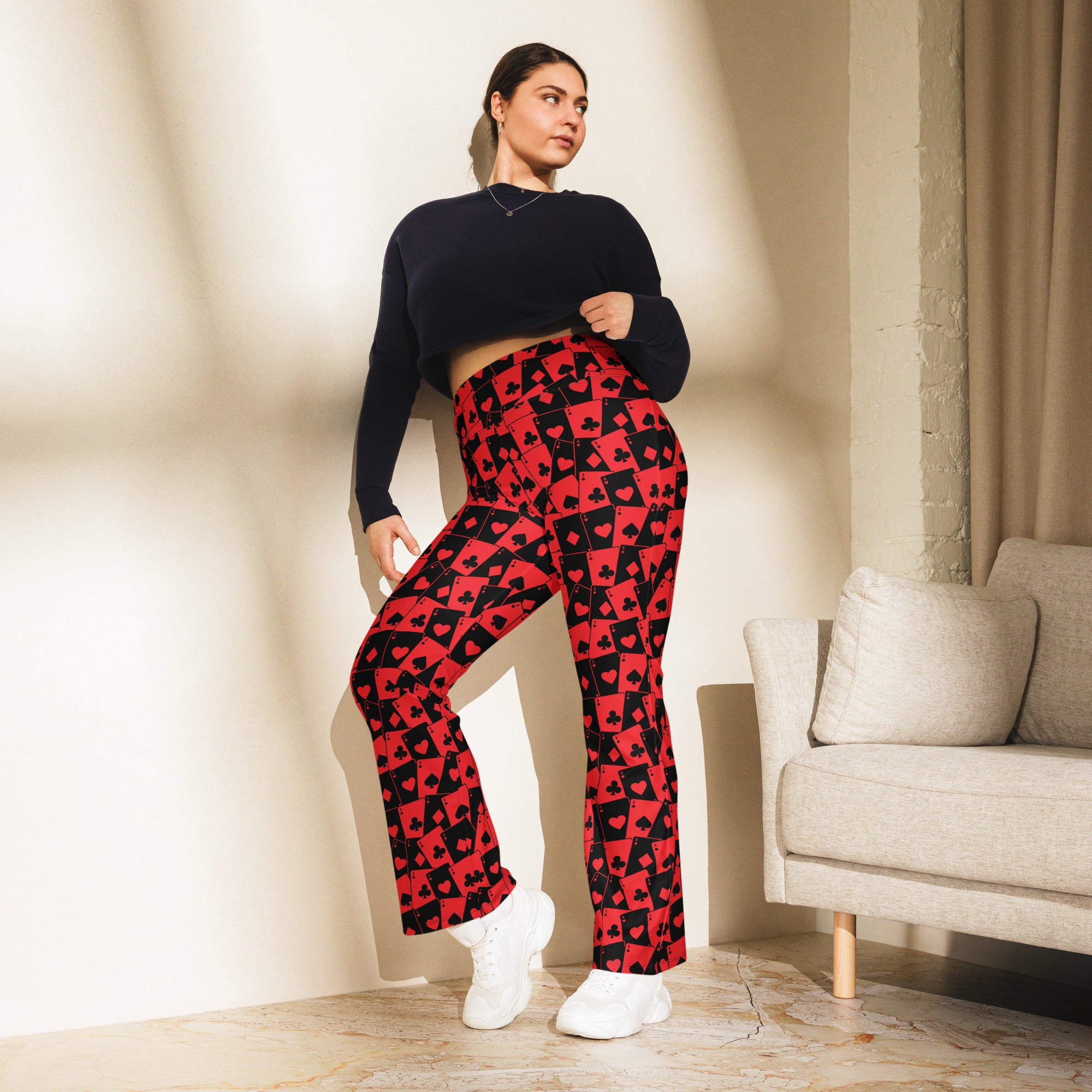 Ace Of Hearts Flare Pants