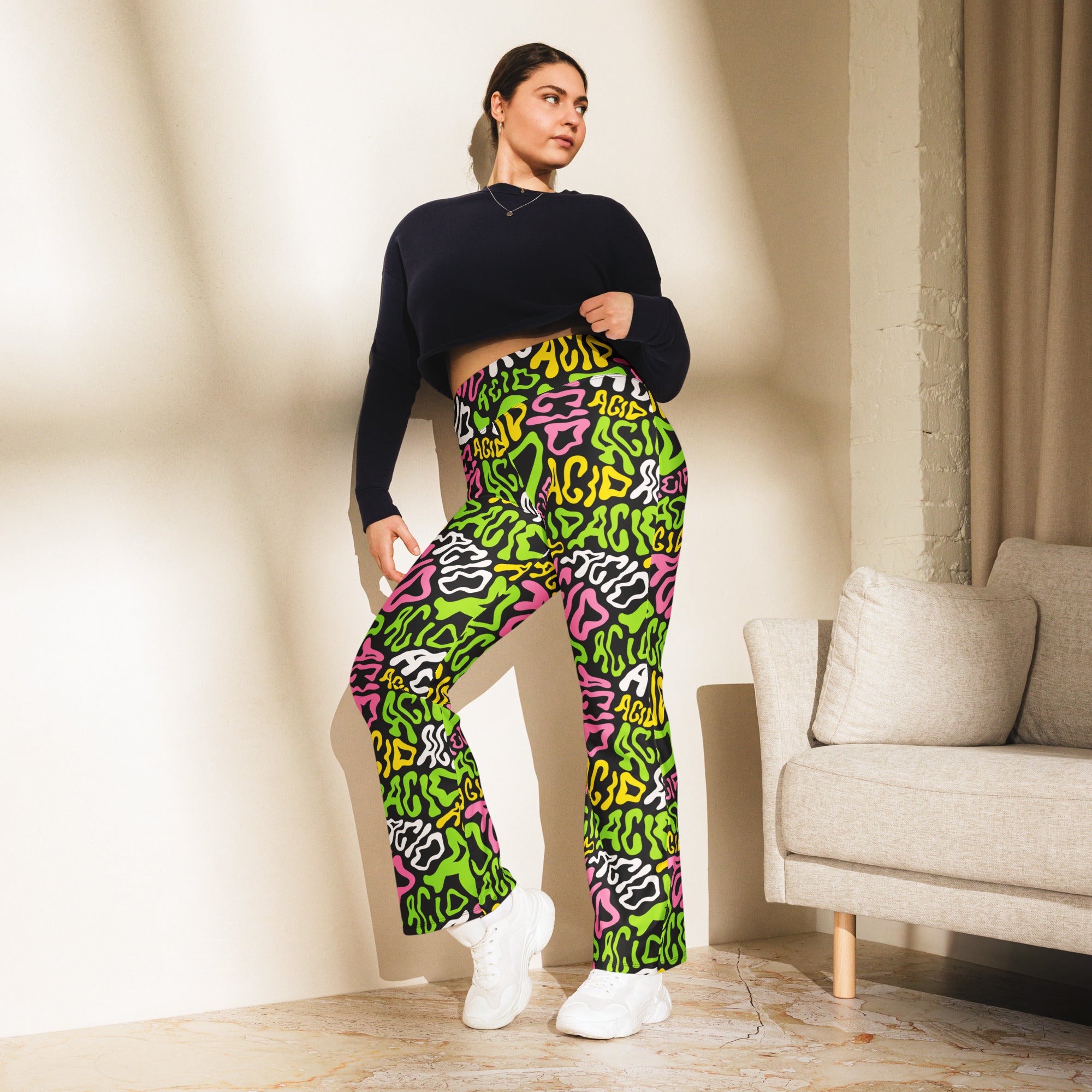 Candy Acid Flare Pants