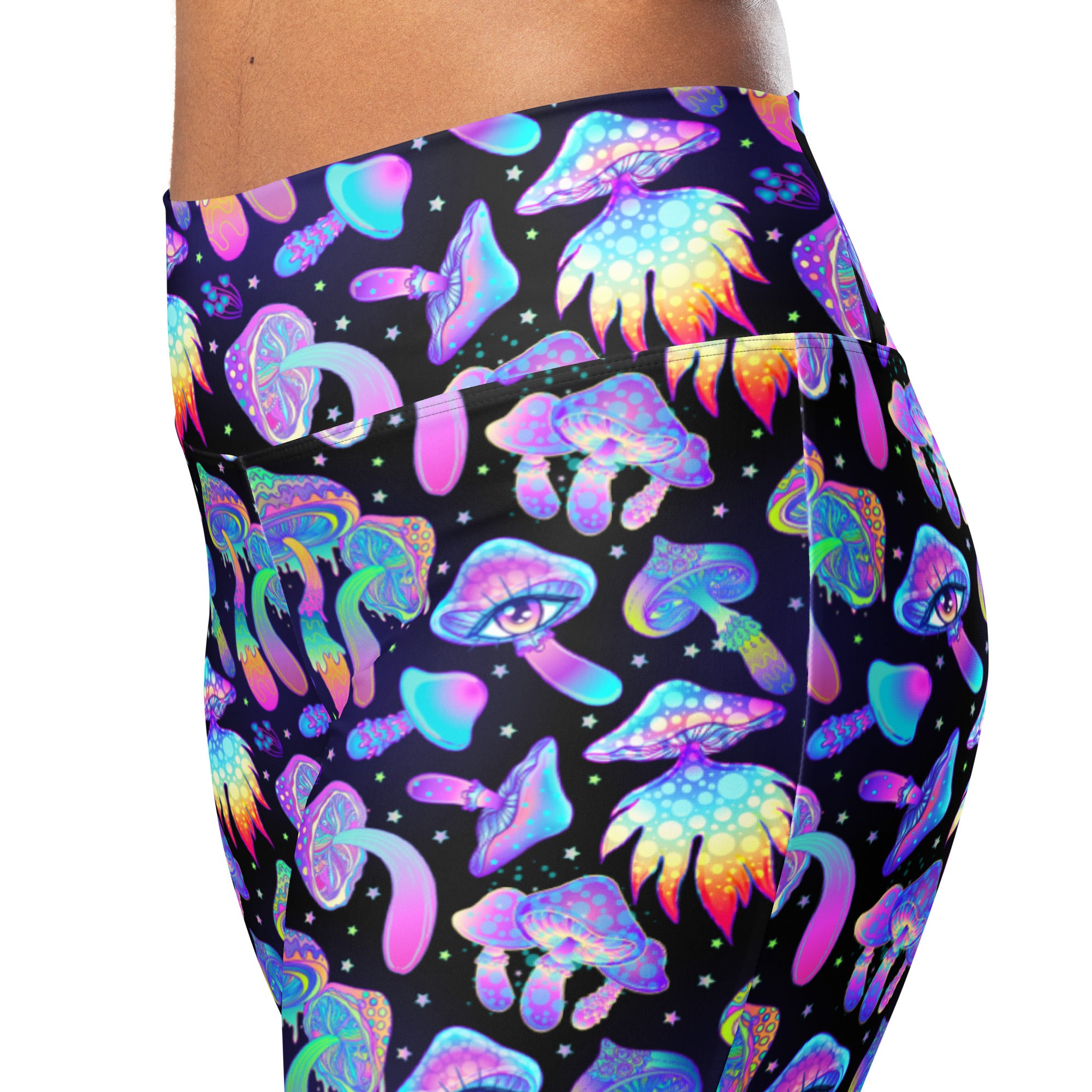 Shroomin Black Flare Pants