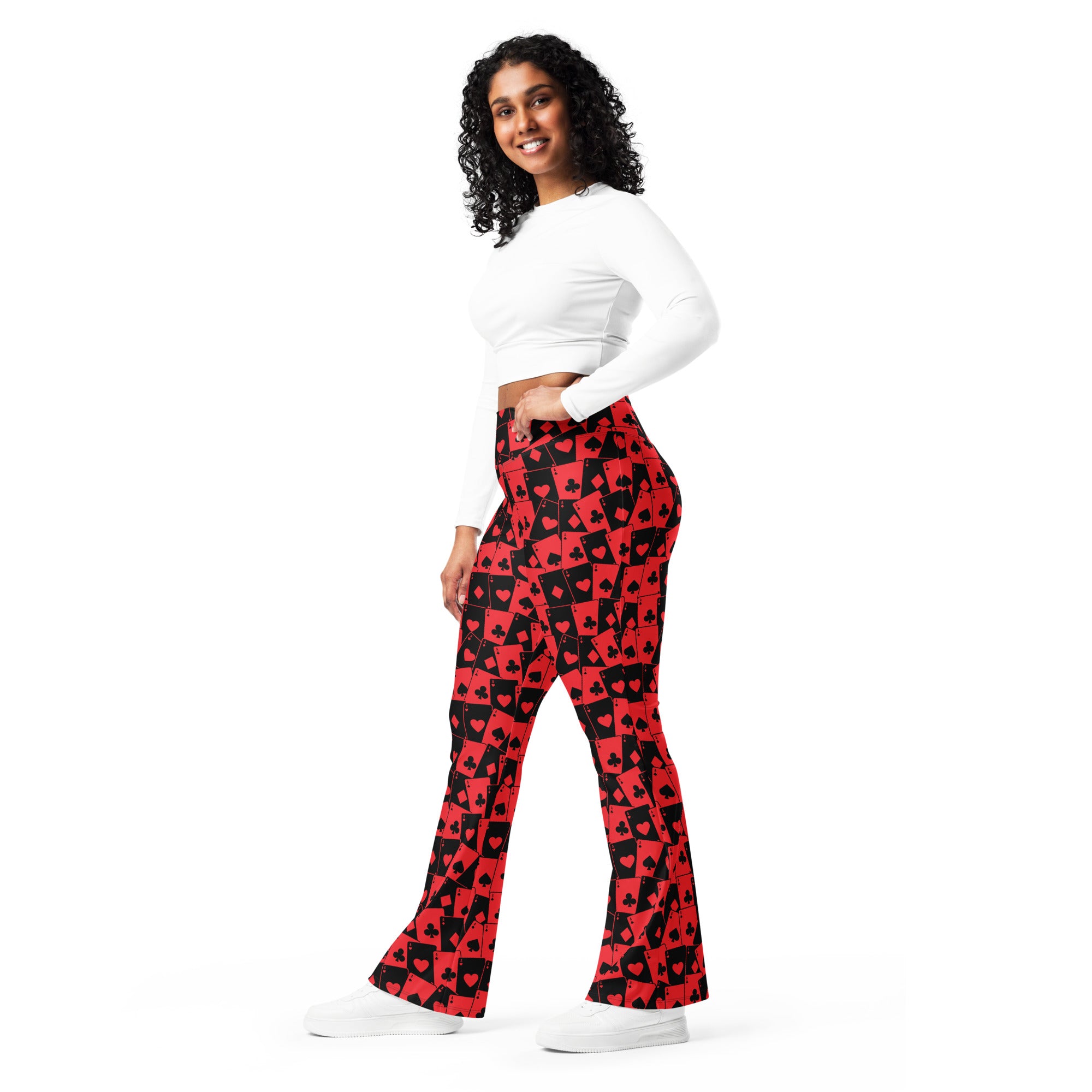 Ace Of Hearts Flare Pants