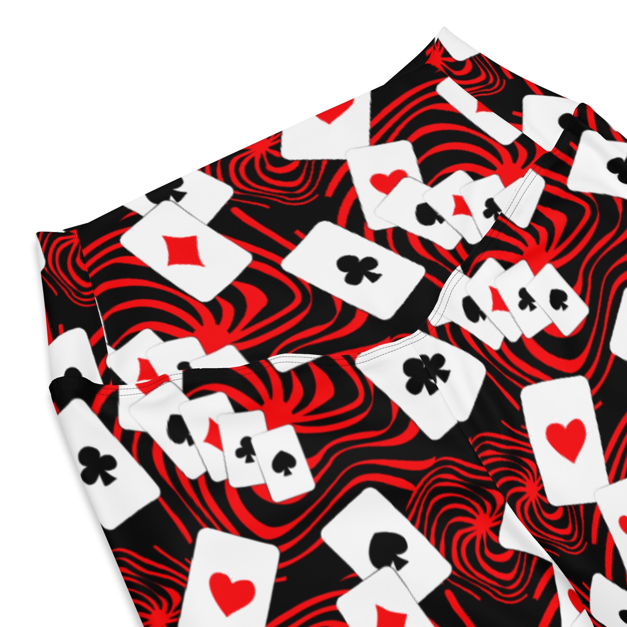 Leggings acampanados con la cabeza fuera