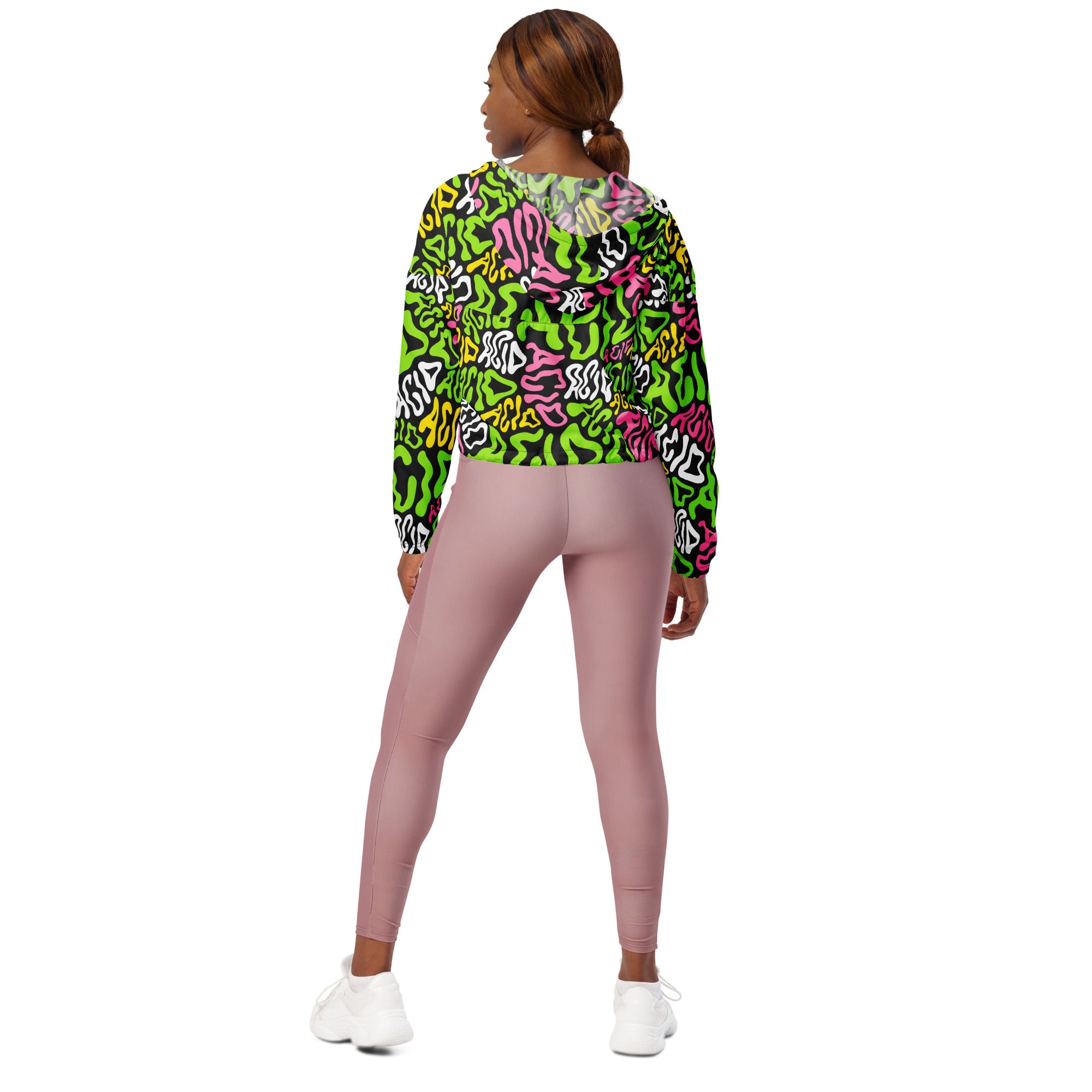Candy Acid Cropped Windbreaker, , - One Stop Rave