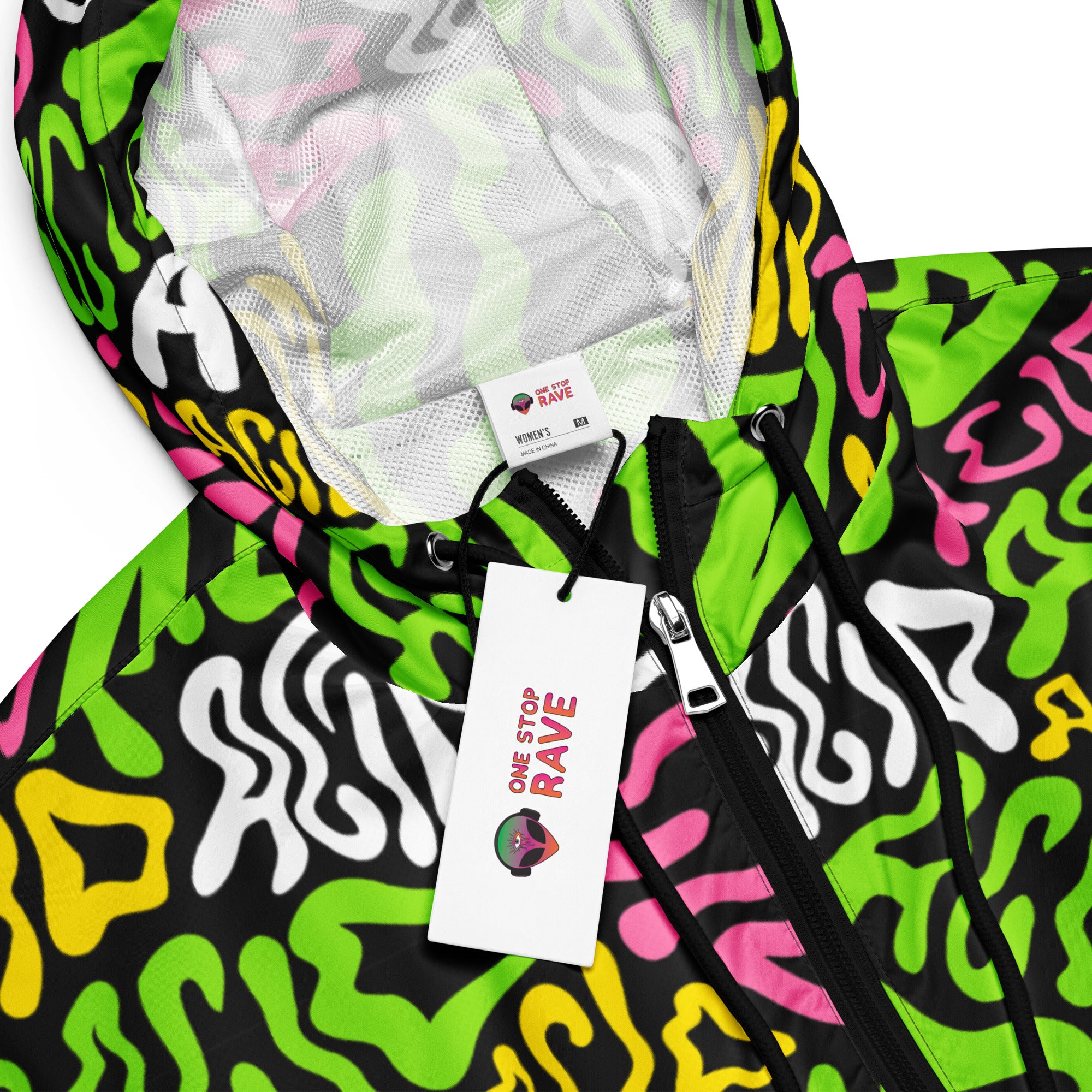 Candy Acid Cropped Windbreaker, , - One Stop Rave