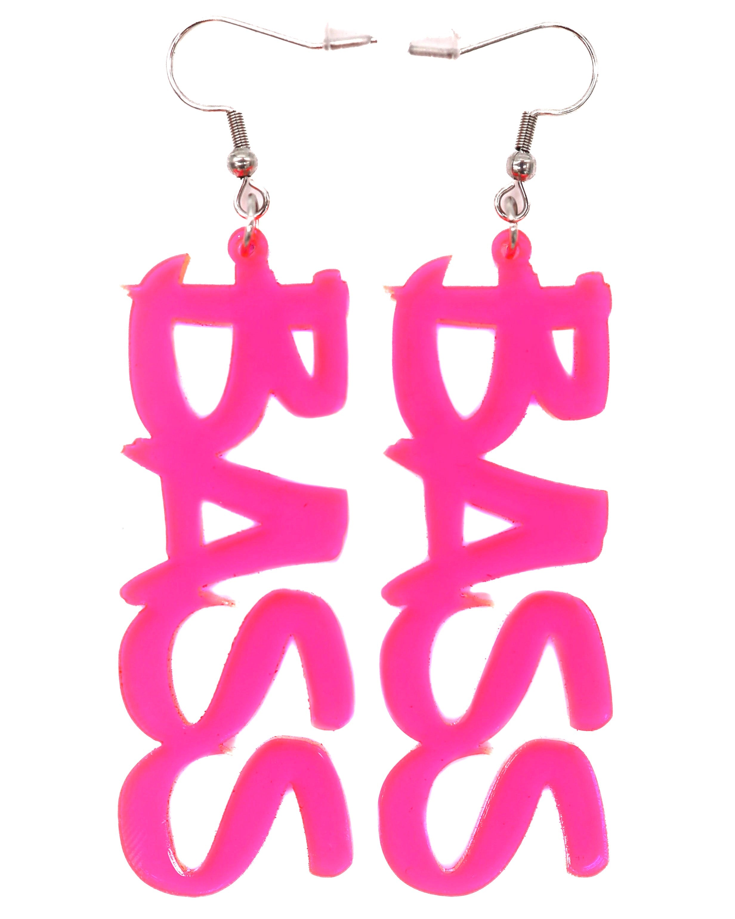 Bass Earrings, Dangle Earrings, - One Stop Rave