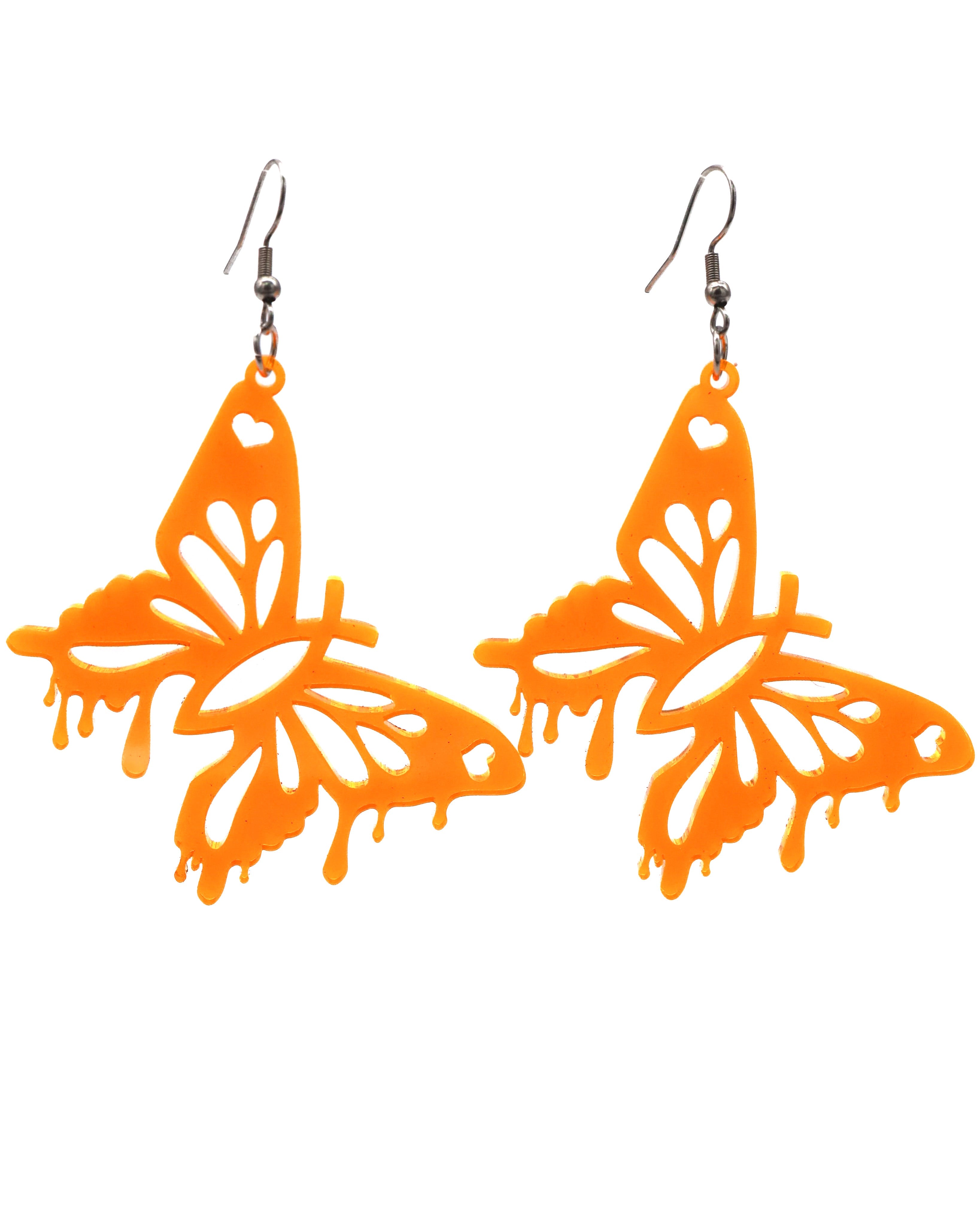 Butterfly Trip Earrings, Dangle Earrings, - One Stop Rave