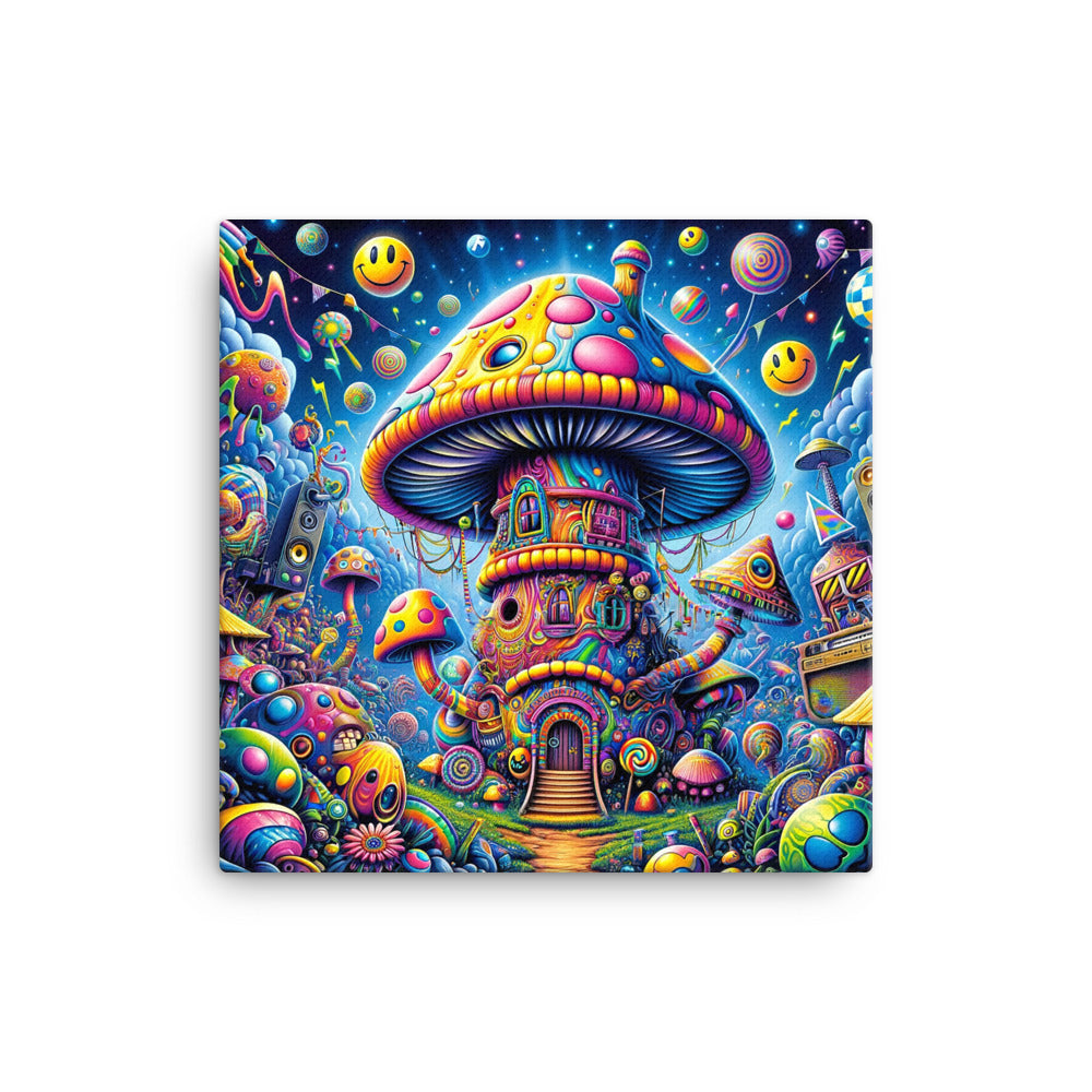Shroom House Canvas