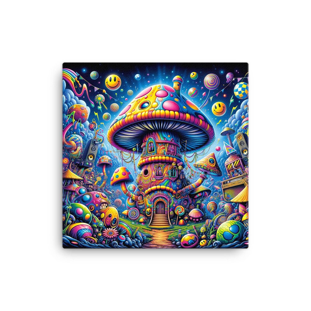 Shroom House Canvas