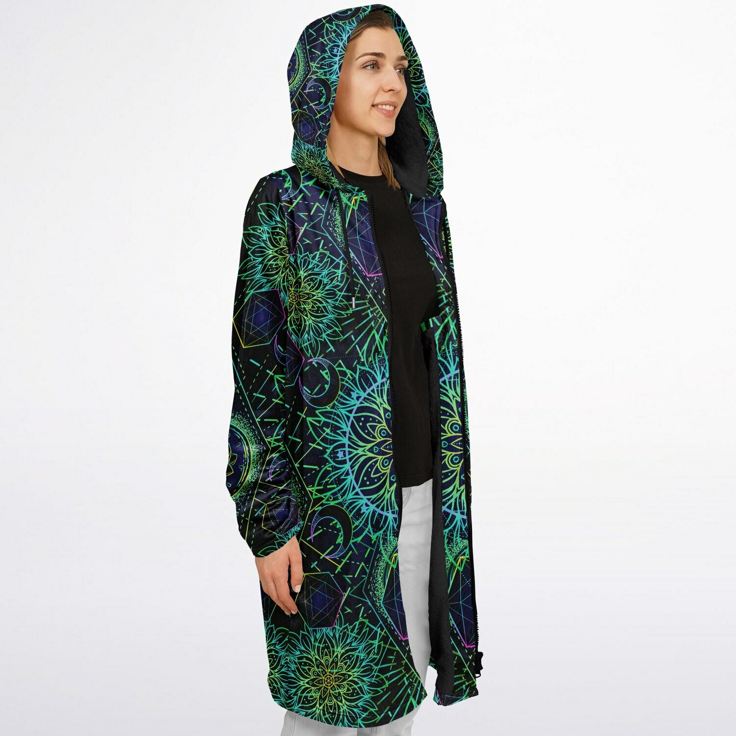 Tranquility Zipper Plush Cloak