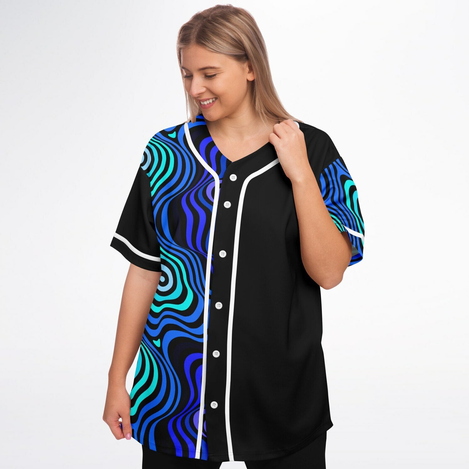 Camiseta de béisbol torcida