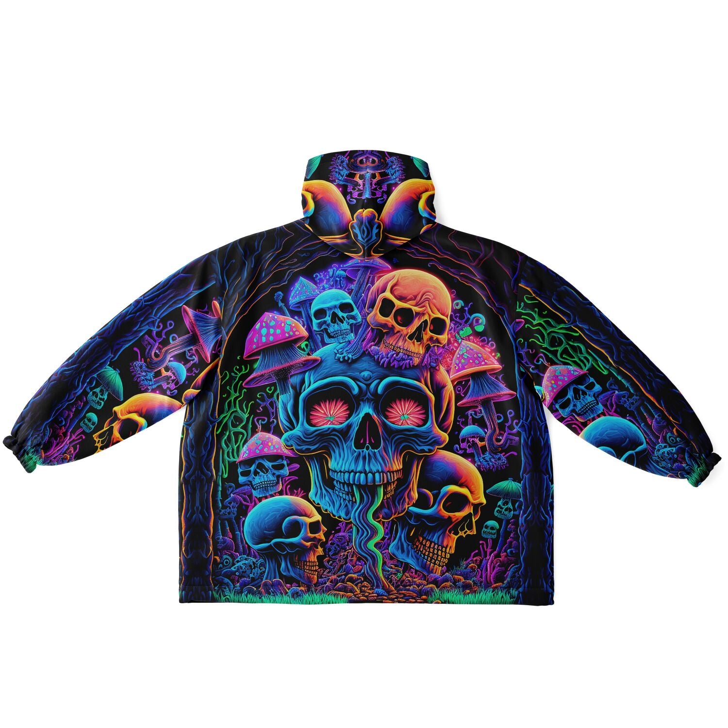 Sweat à capuche psychédélique Skull Sanctuary Cloud