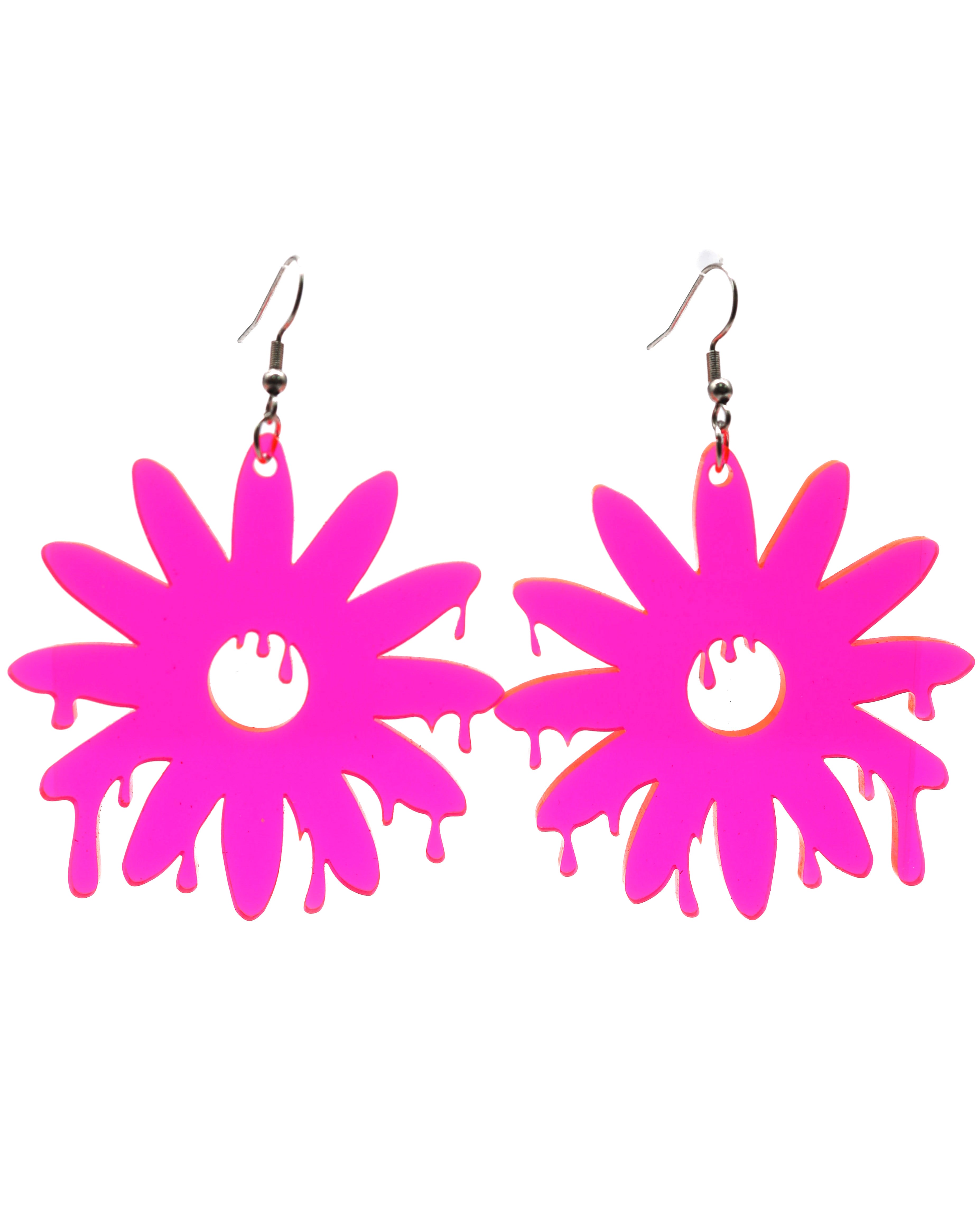 Daisy Drip Earrings, Dangle Earrings, - One Stop Rave