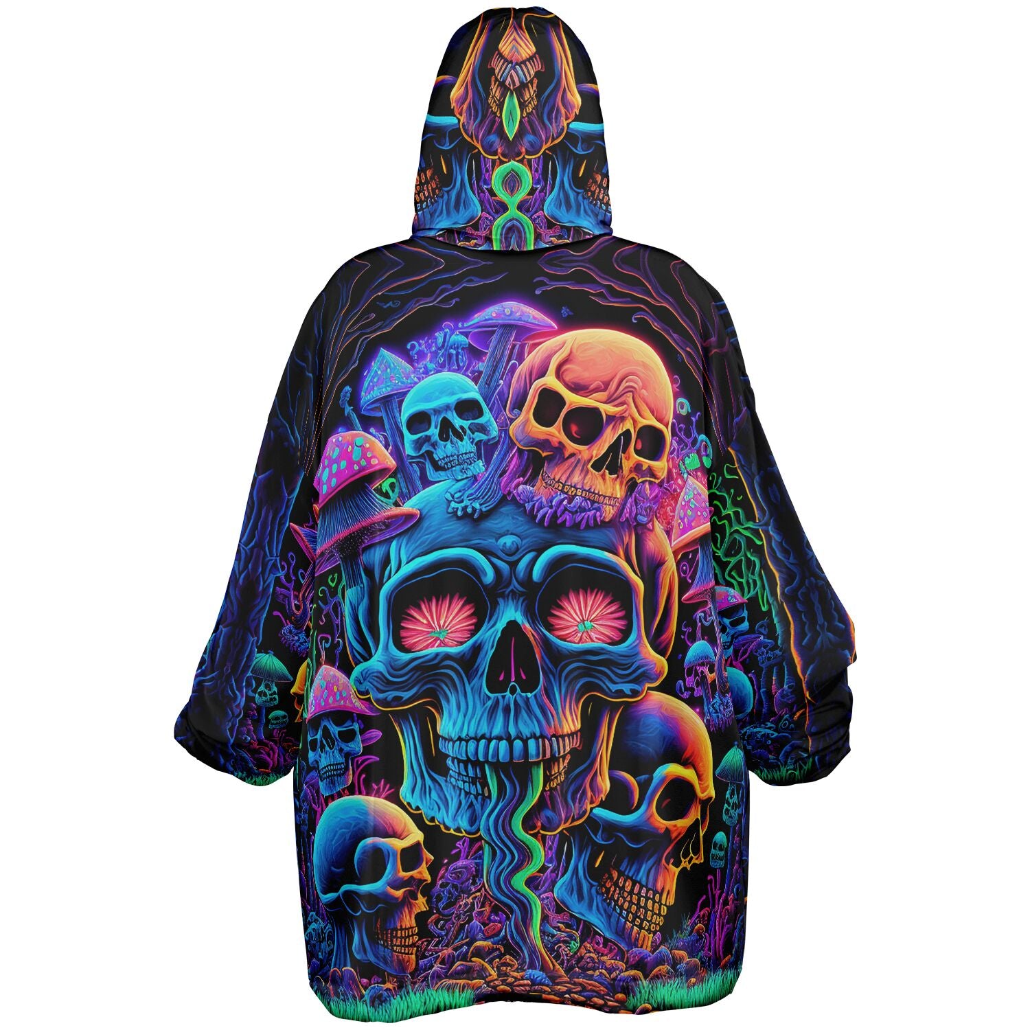 Psychedelic Skull Sanctuary Cloud Hoodie