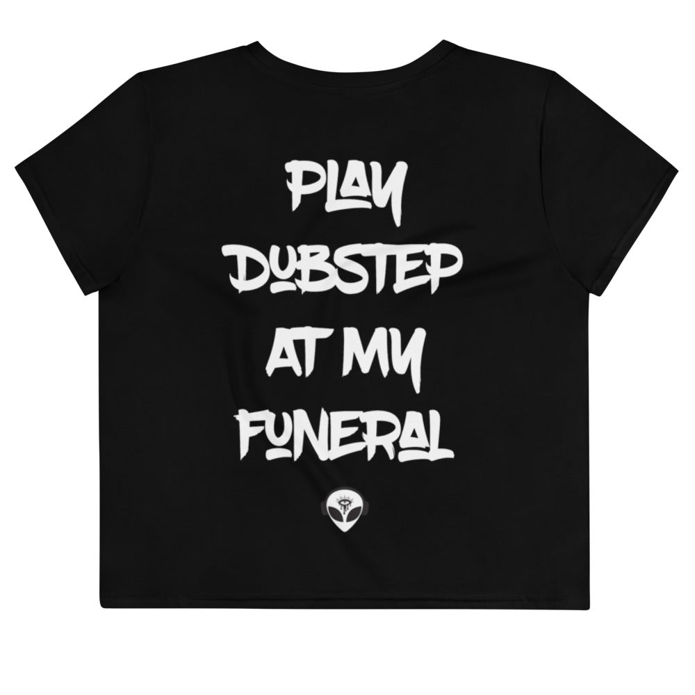 Dubstep Funeral Crop Tee, Crop Tee, - One Stop Rave