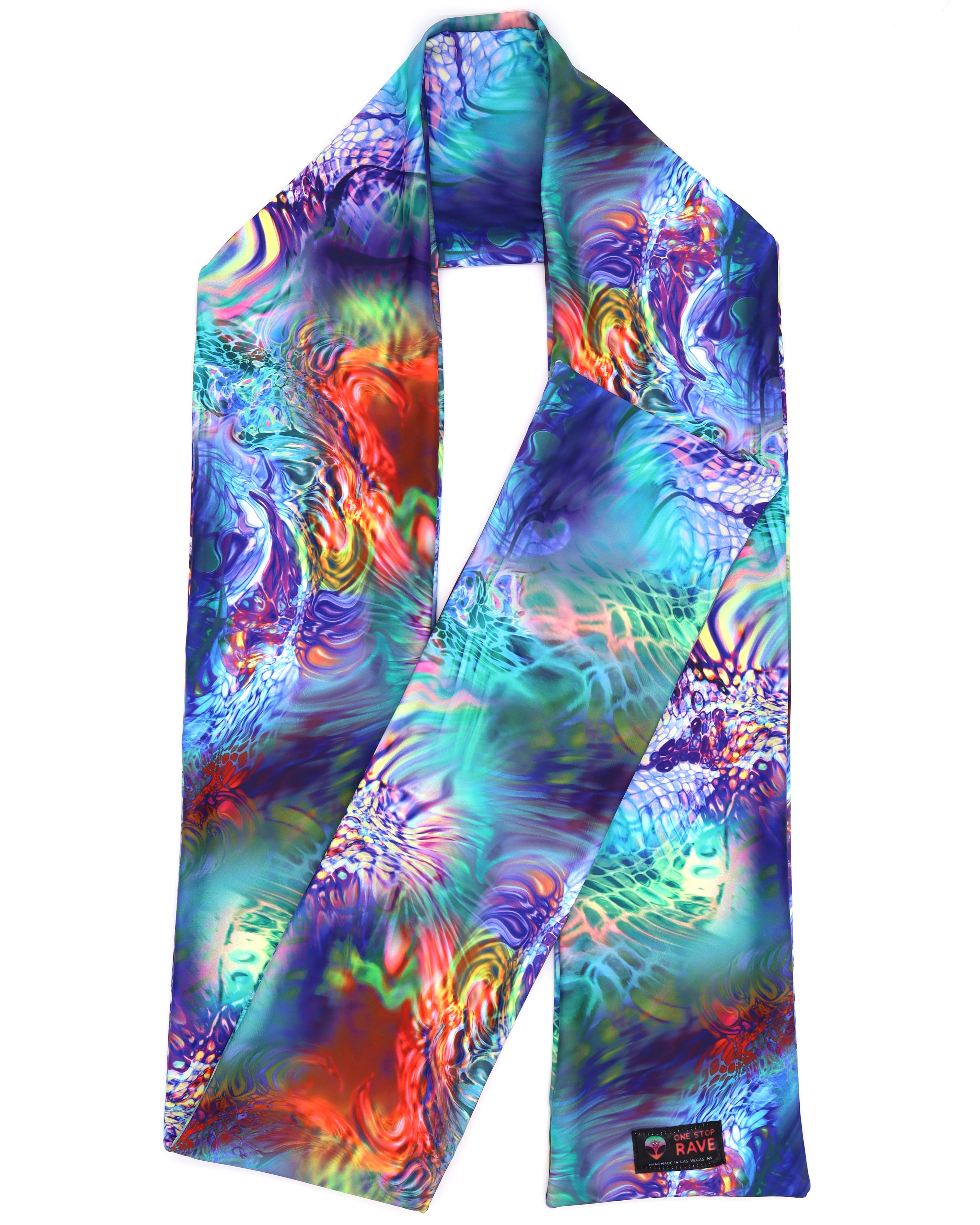 Fire & Ice Rave Scarf, Scarves, - One Stop Rave