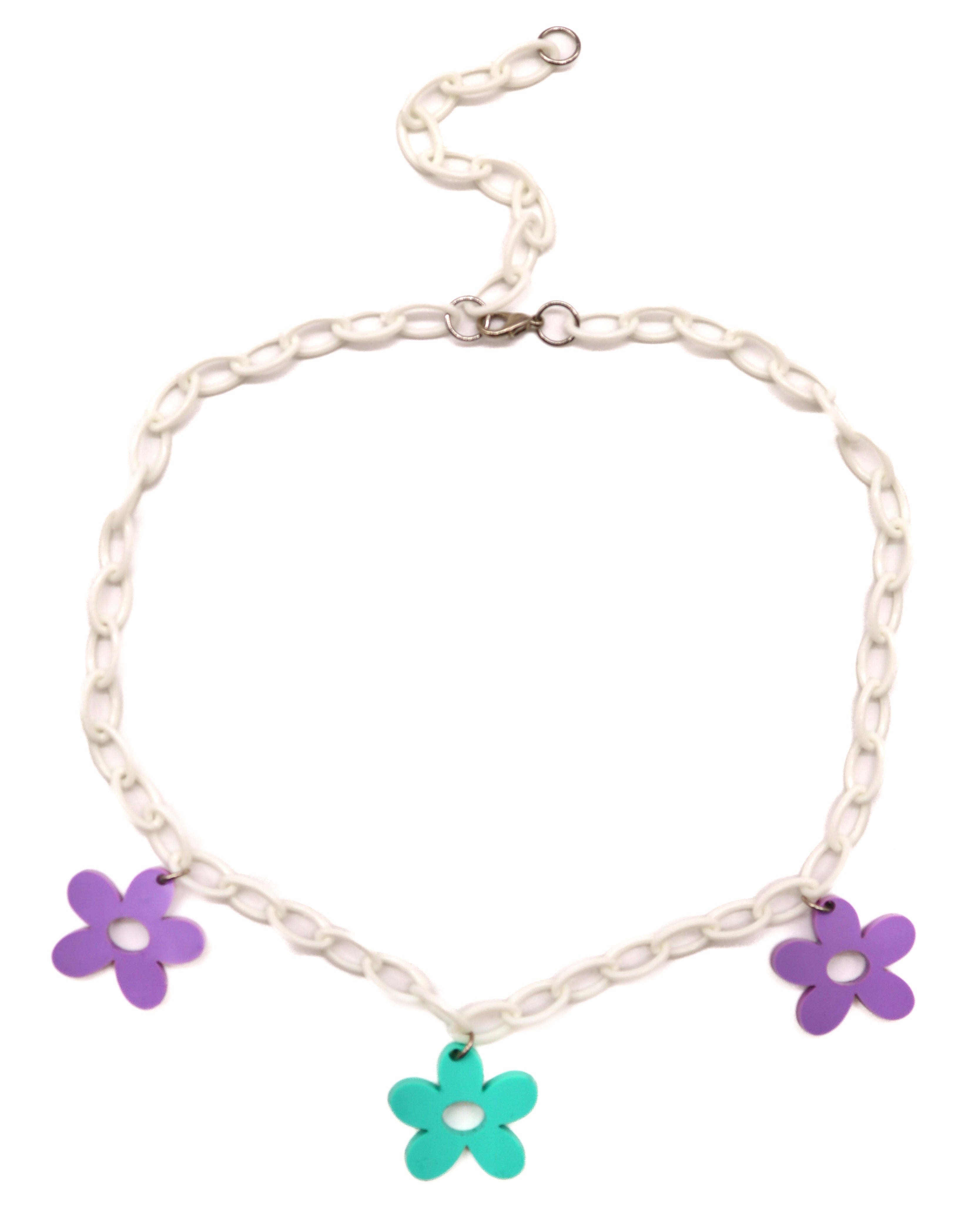 Crazy Daisy Choker Necklace, Necklace, - One Stop Rave