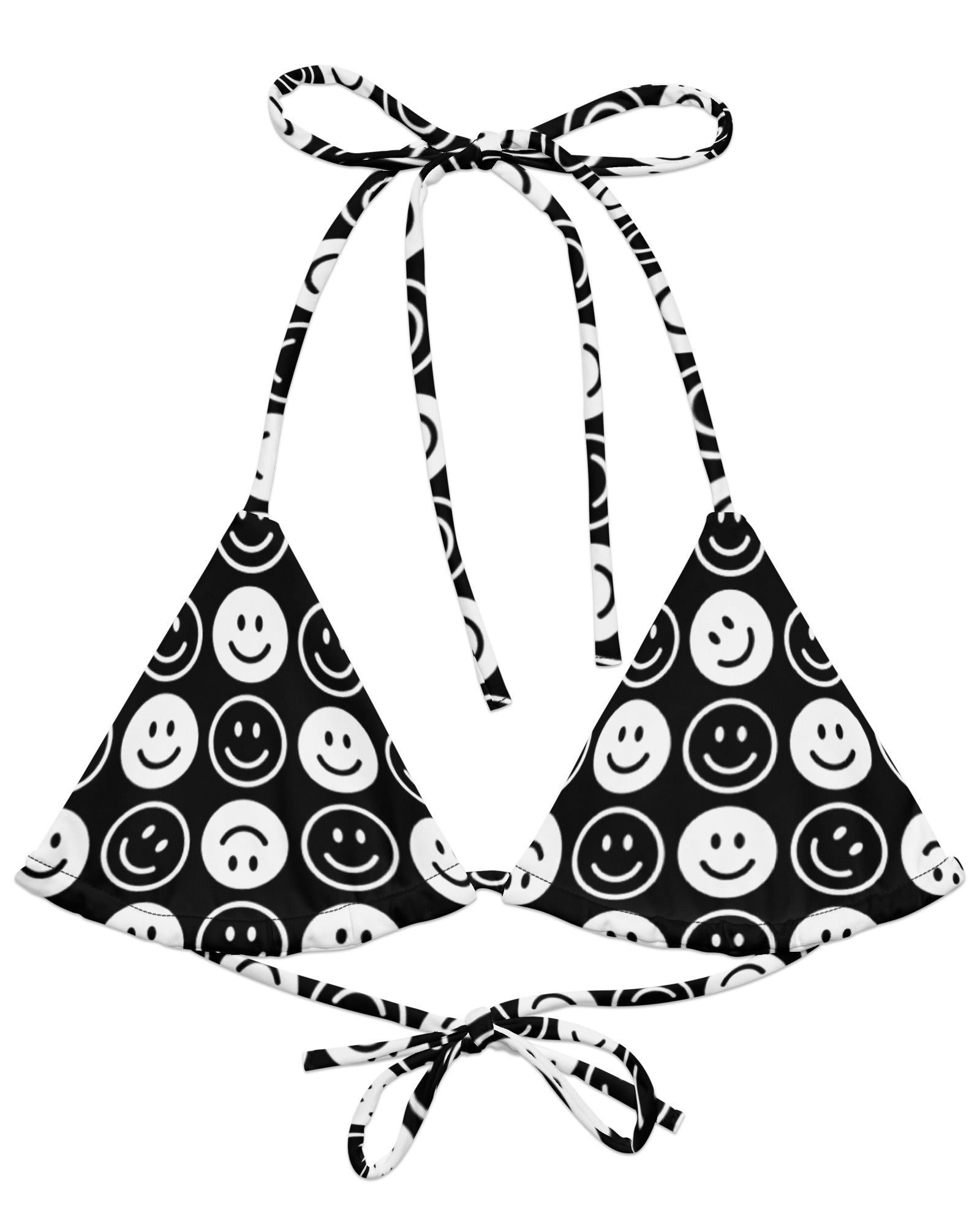 All Smiles Triangle Top by One Stop Rave on a white background.