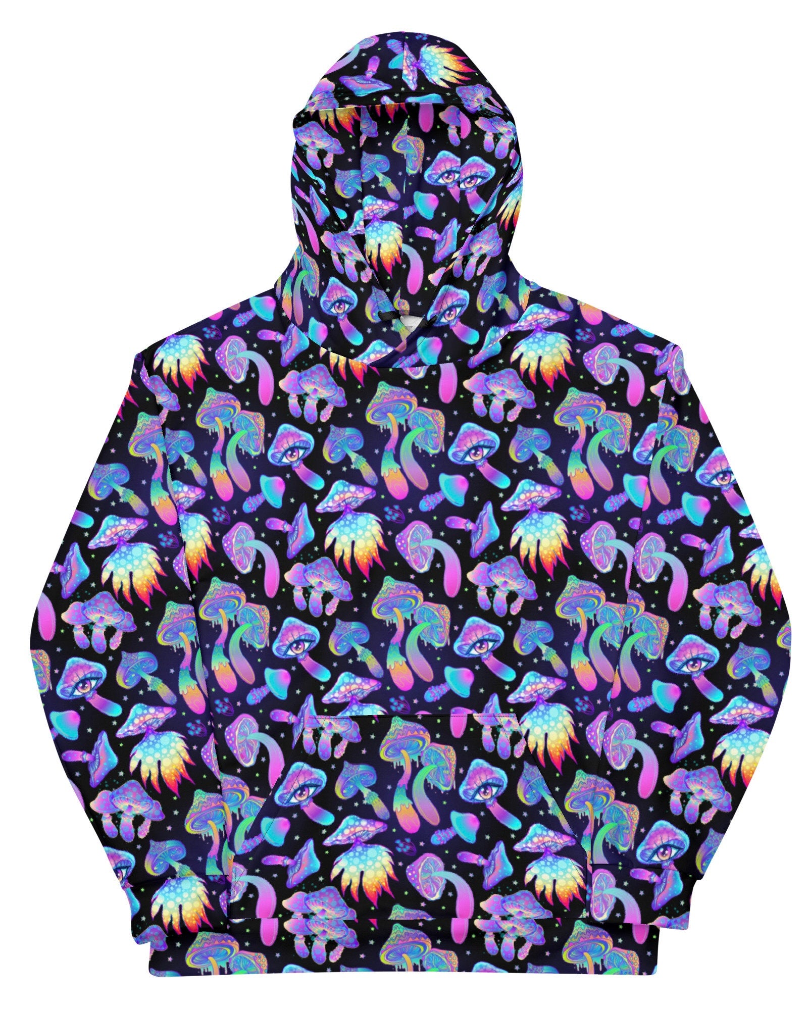 Shroomin Black Hoodie, Hoodie, - One Stop Rave
