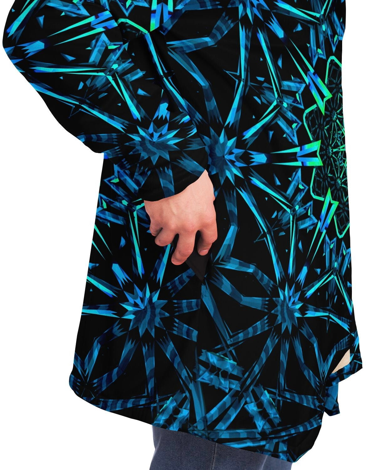 Fractals Cloak, Microfleece Cloak, - One Stop Rave