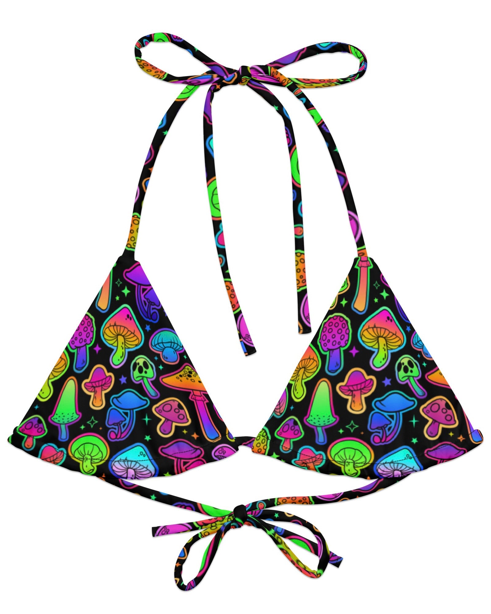 Psilo Recycled Triangle Top by One Stop Rave on a white background.