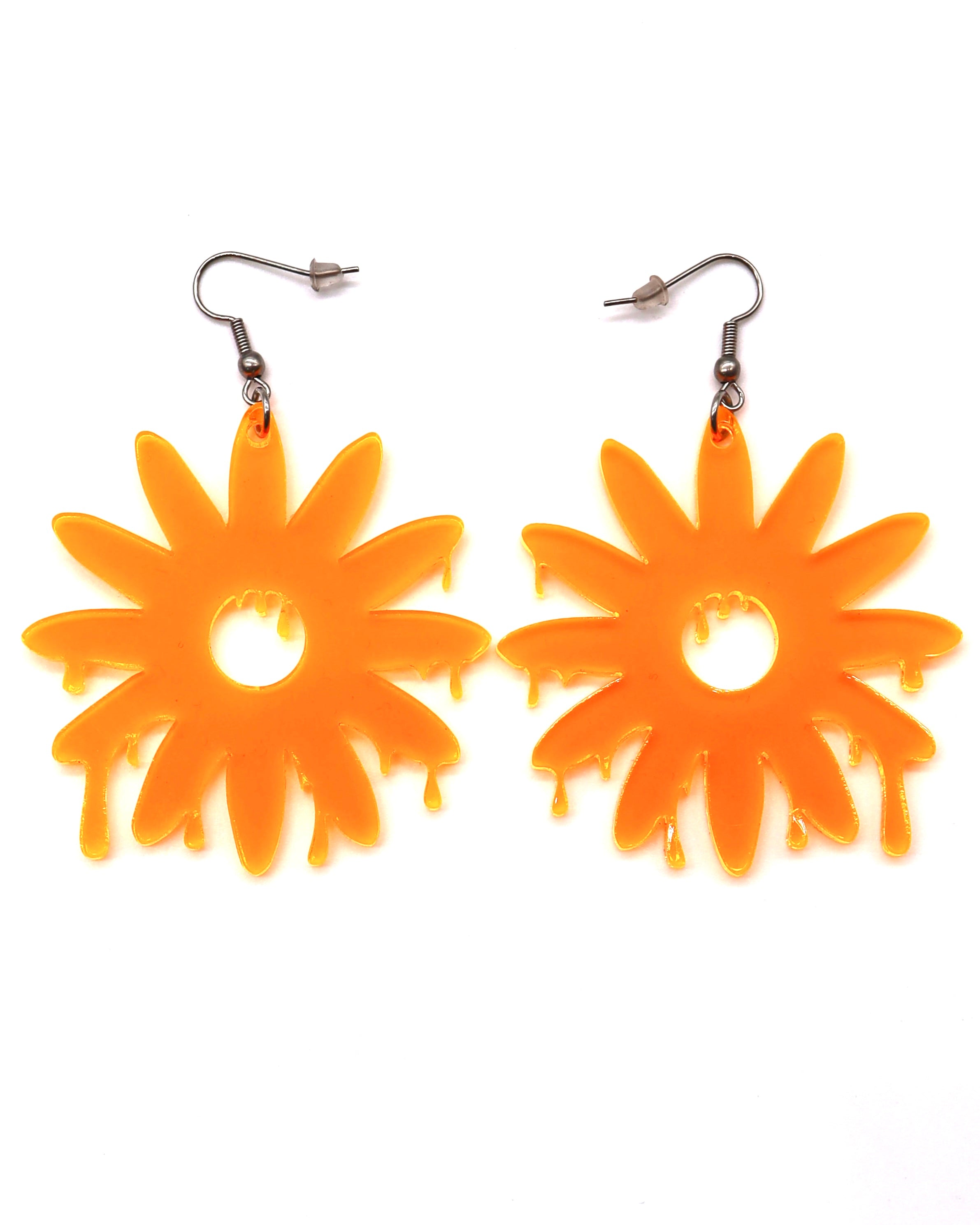 Daisy Drip Earrings, Dangle Earrings, - One Stop Rave
