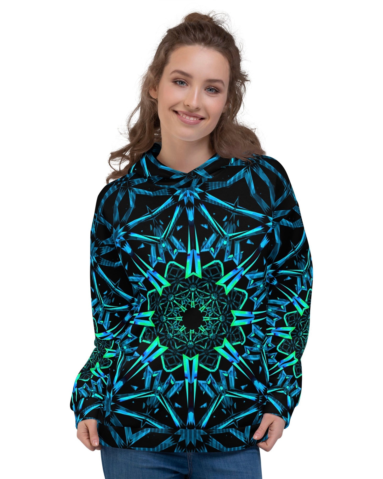 Fractals Hoodie, Hoodie, - One Stop Rave
