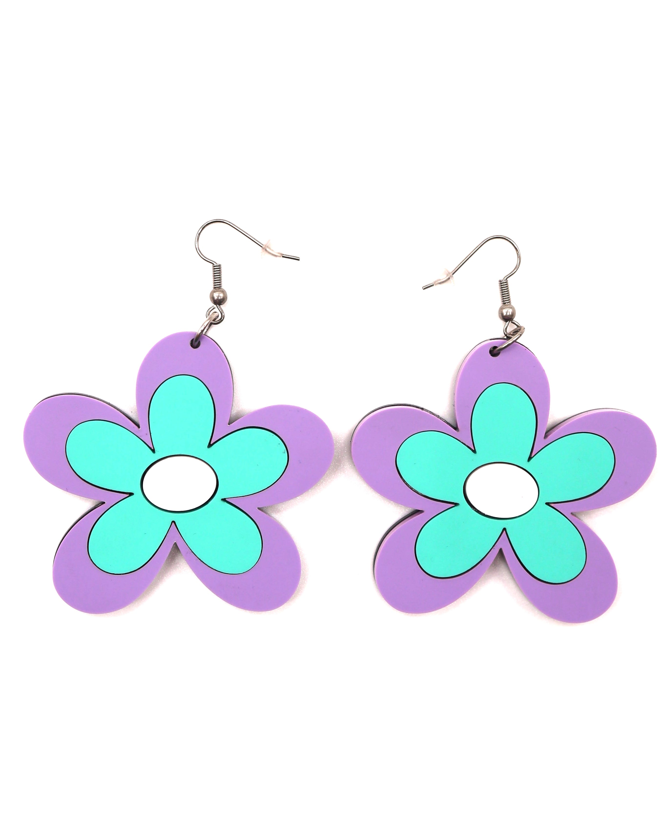 Crazy Daisy Earrings, Dangle Earrings, - One Stop Rave
