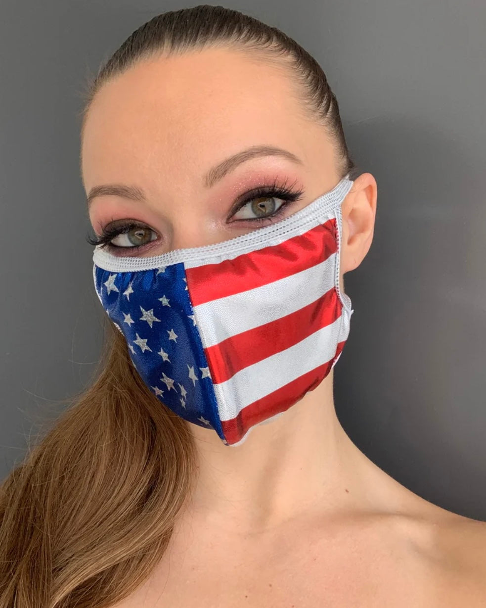 American Flag Face Mask - Roma, Face Mask, - One Stop Rave