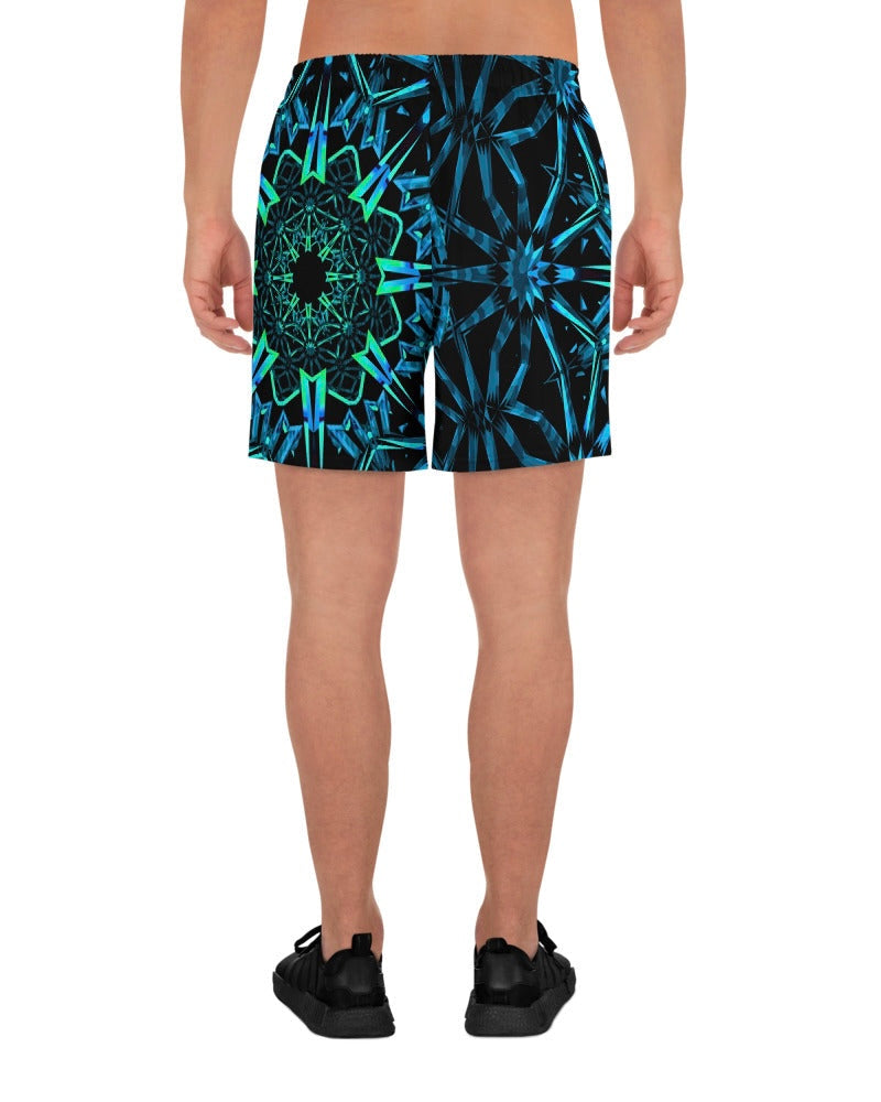 Fractals Recycled Athletic Shorts, Athletic Shorts, - One Stop Rave