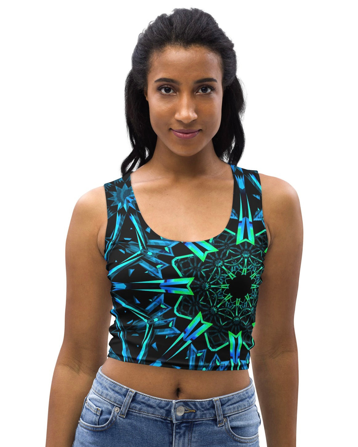 Fractals Crop Top, crop top, - One Stop Rave