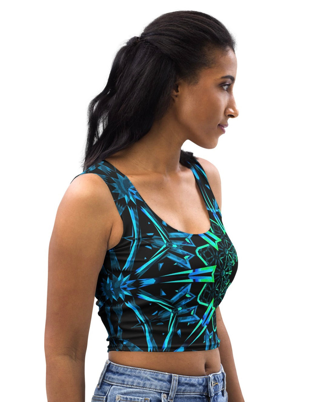 Fractals Crop Top, crop top, - One Stop Rave