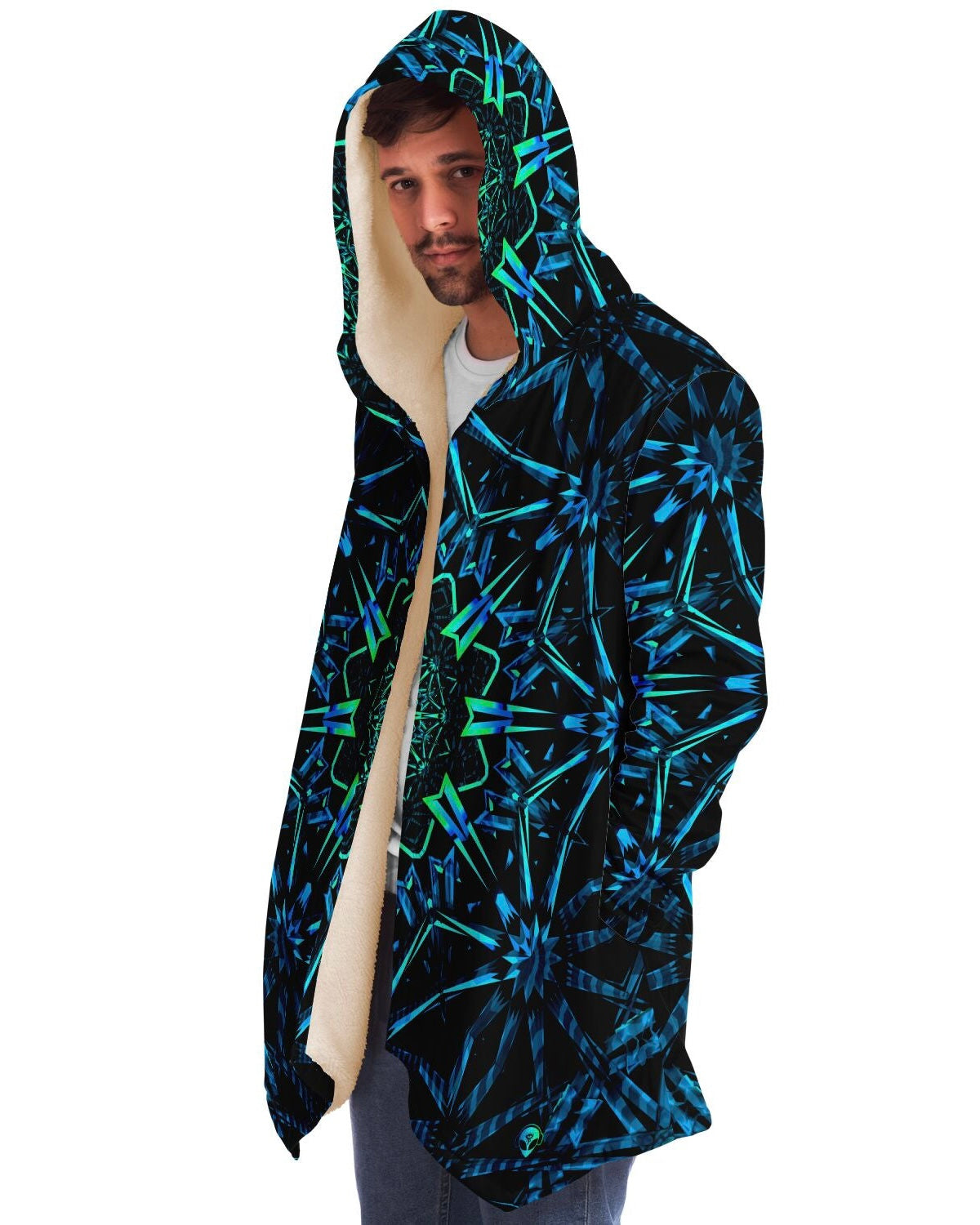 Fractals Cloak, Microfleece Cloak, - One Stop Rave
