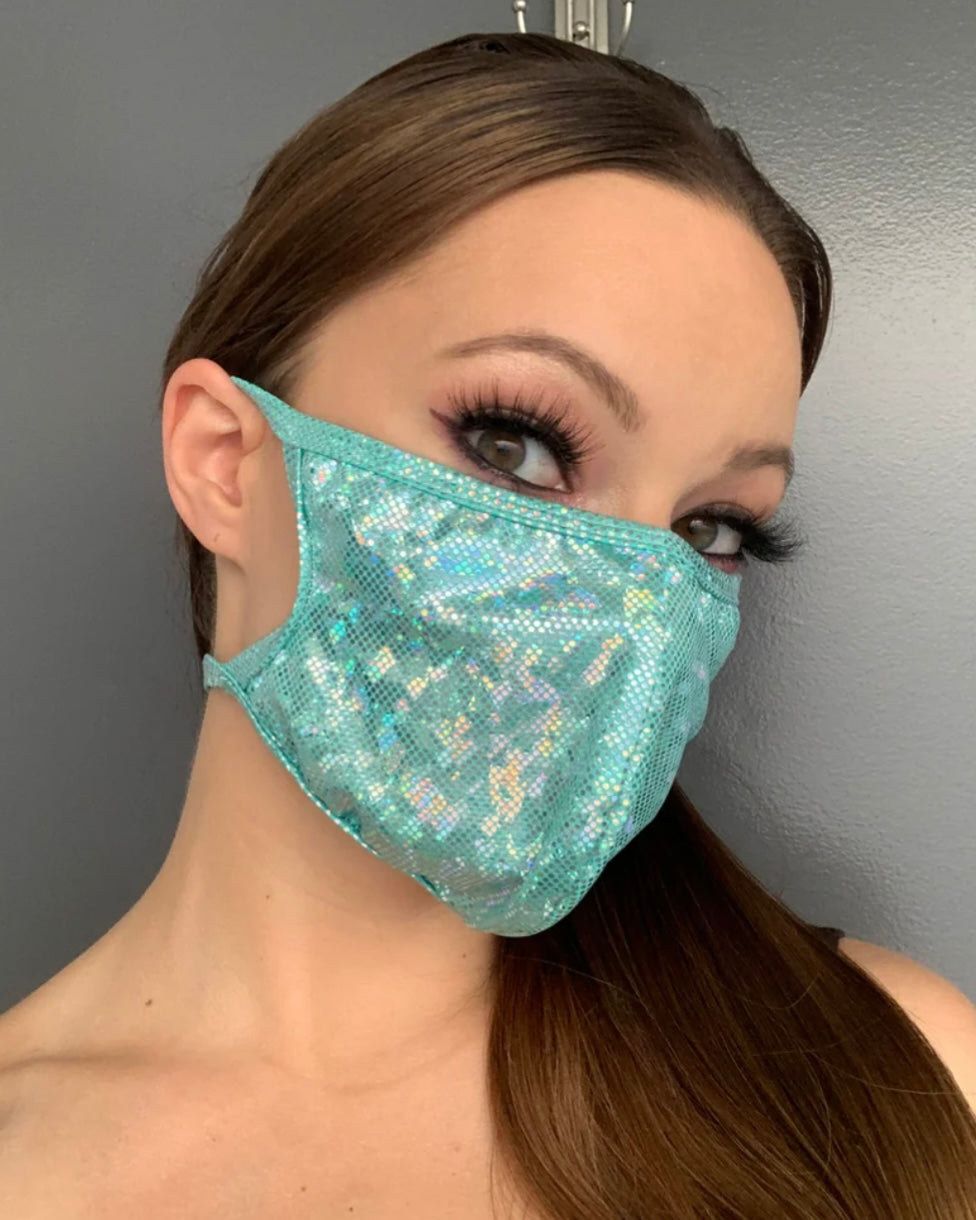 Shimmer Face Mask - Roma, Face Mask, - One Stop Rave