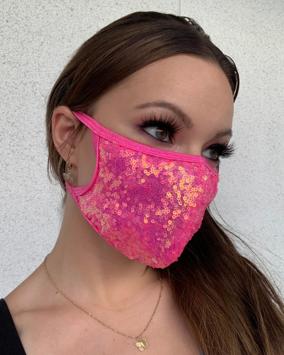 Sequin Face Mask - Roma, Face Mask, - One Stop Rave