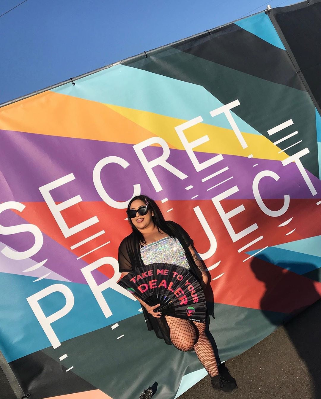 Take Me To Your Dealer Hand Fan Pre Order, Festival Fans 13.5", - One Stop Rave