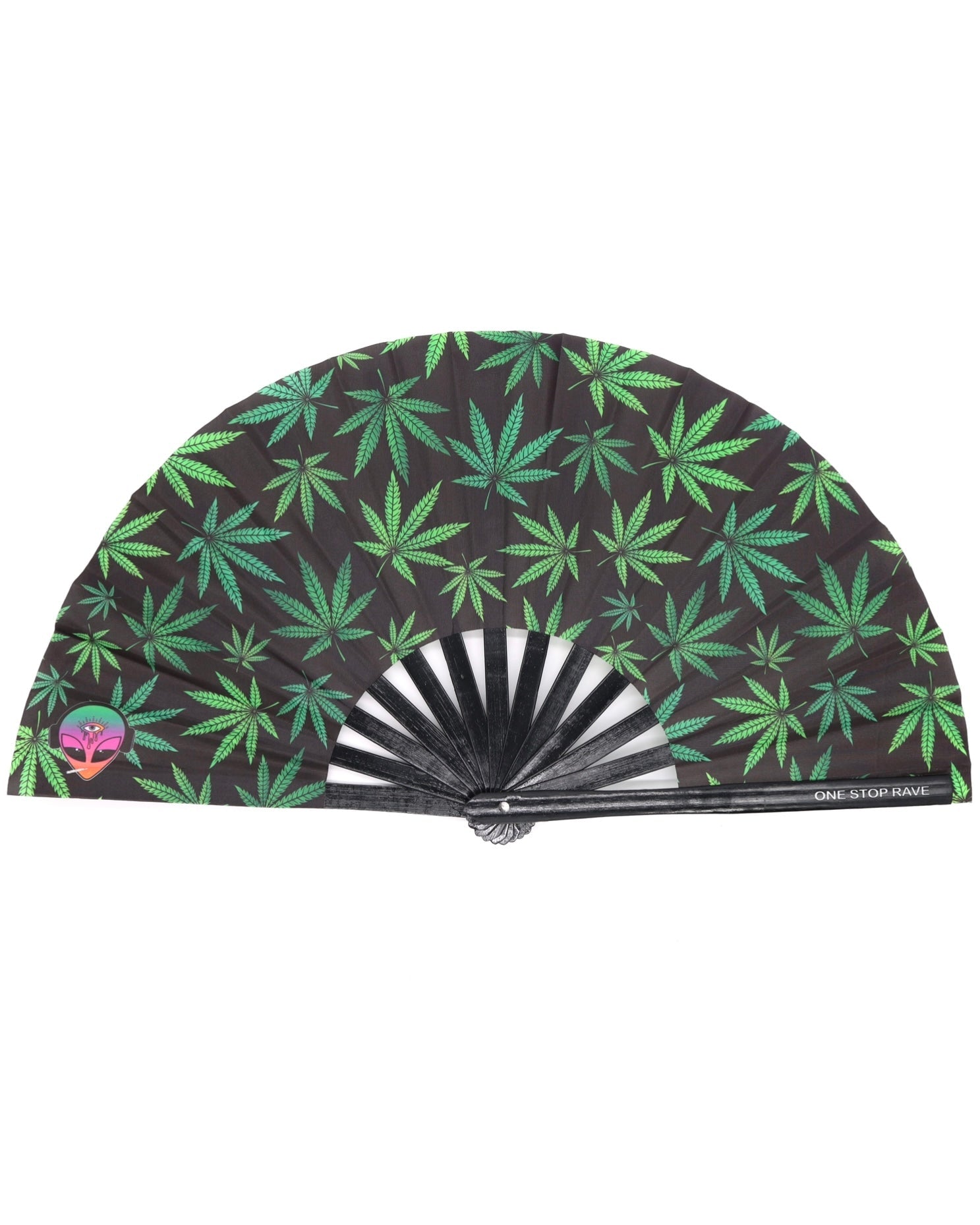 Mary Jane Hand Fan, Festival Fans 13.5", - One Stop Rave