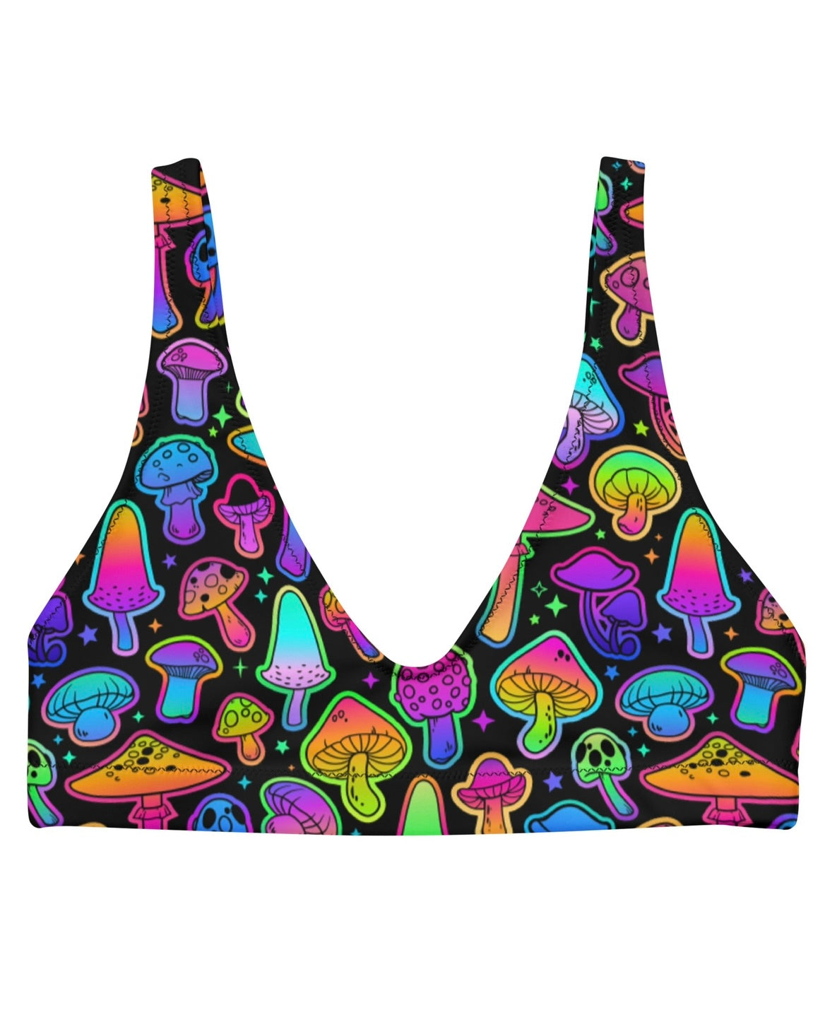 Psilo Recyled Padded V-Top, V-Top, - One Stop Rave