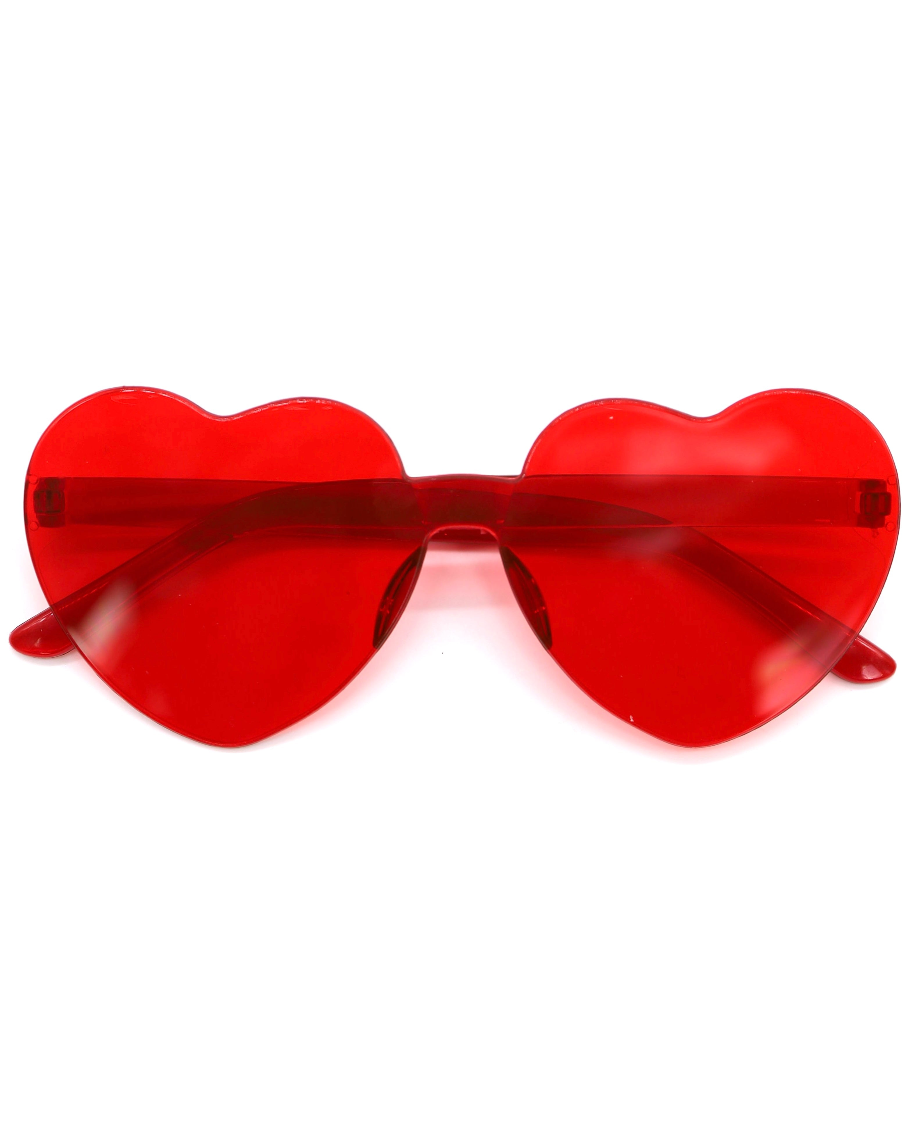 Red Heart Sunglasses, Heart Sunglasses, - One Stop Rave