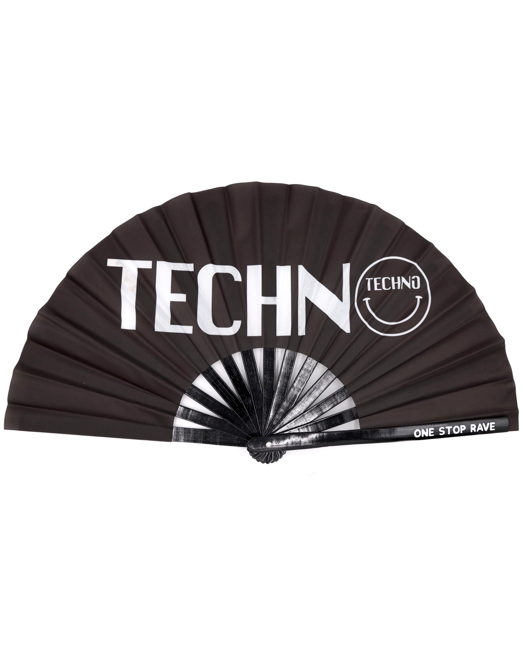 Techno Head Hand Fan, Festival Fans 13.5", - One Stop Rave
