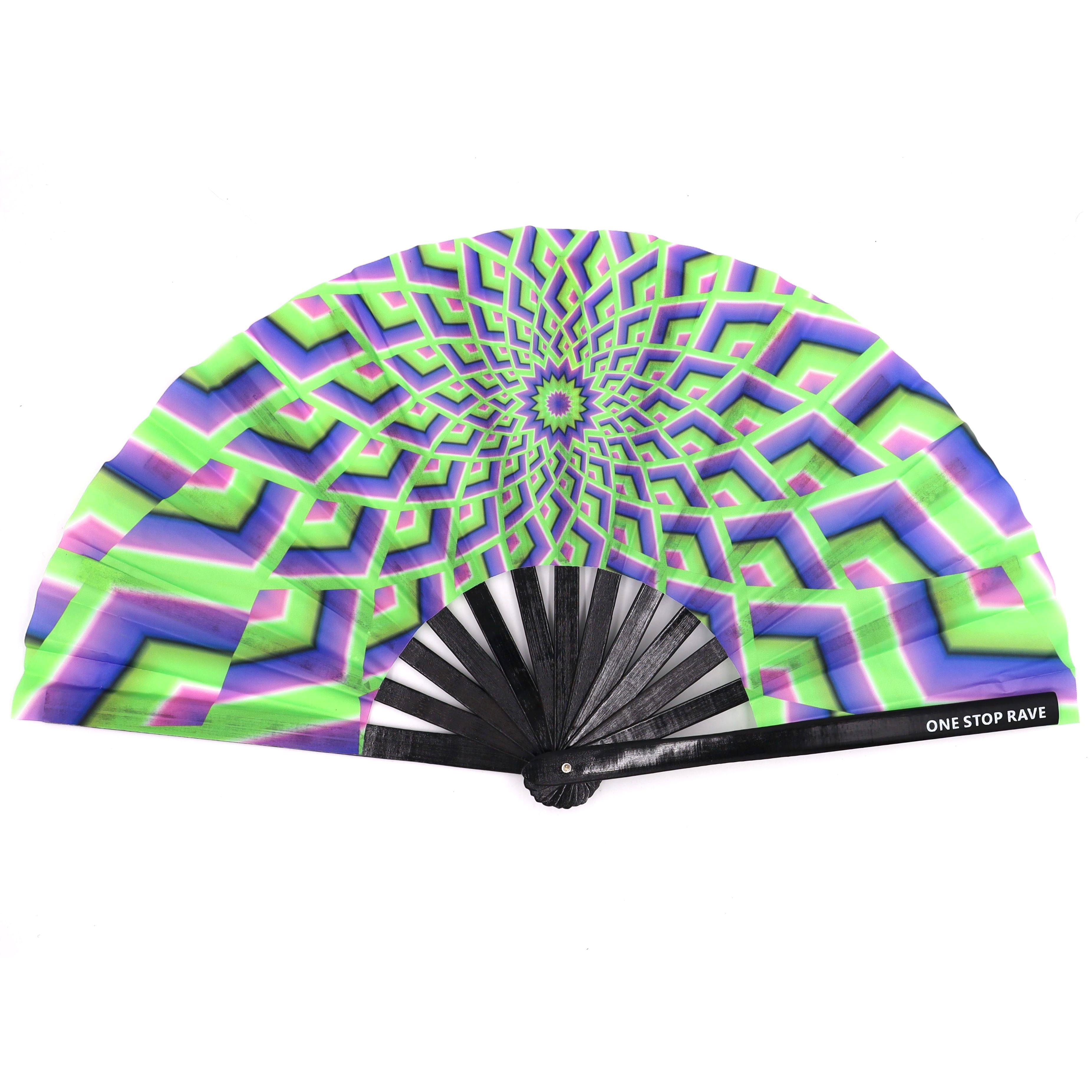 Third Eye Hand Fan, Festival Fans 13.5", - One Stop Rave