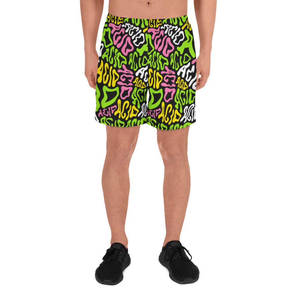 Candy Acid Recycled Athletic Shorts, Athletic Shorts, - One Stop Rave