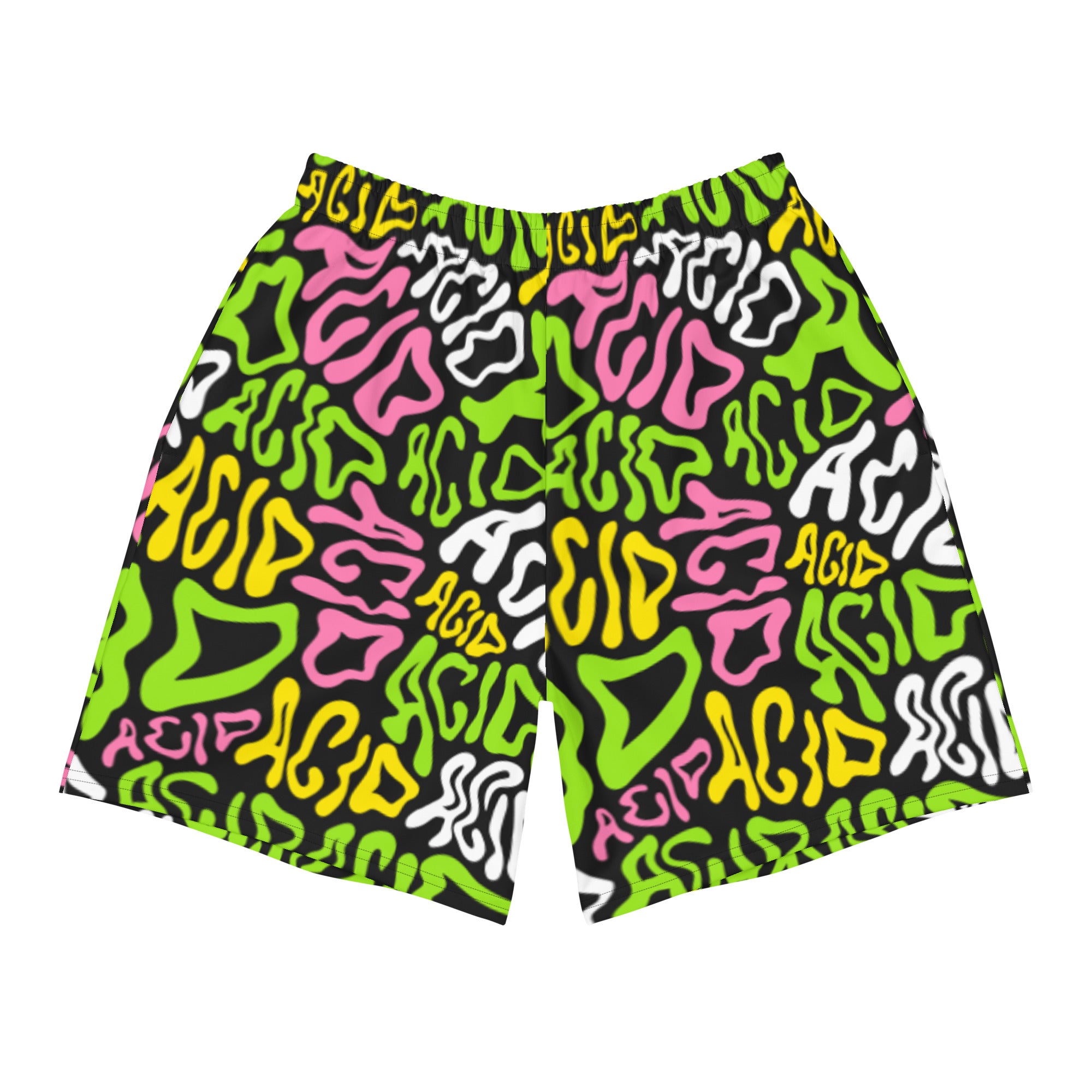 Candy Acid Recycled Athletic Shorts, Athletic Shorts, - One Stop Rave