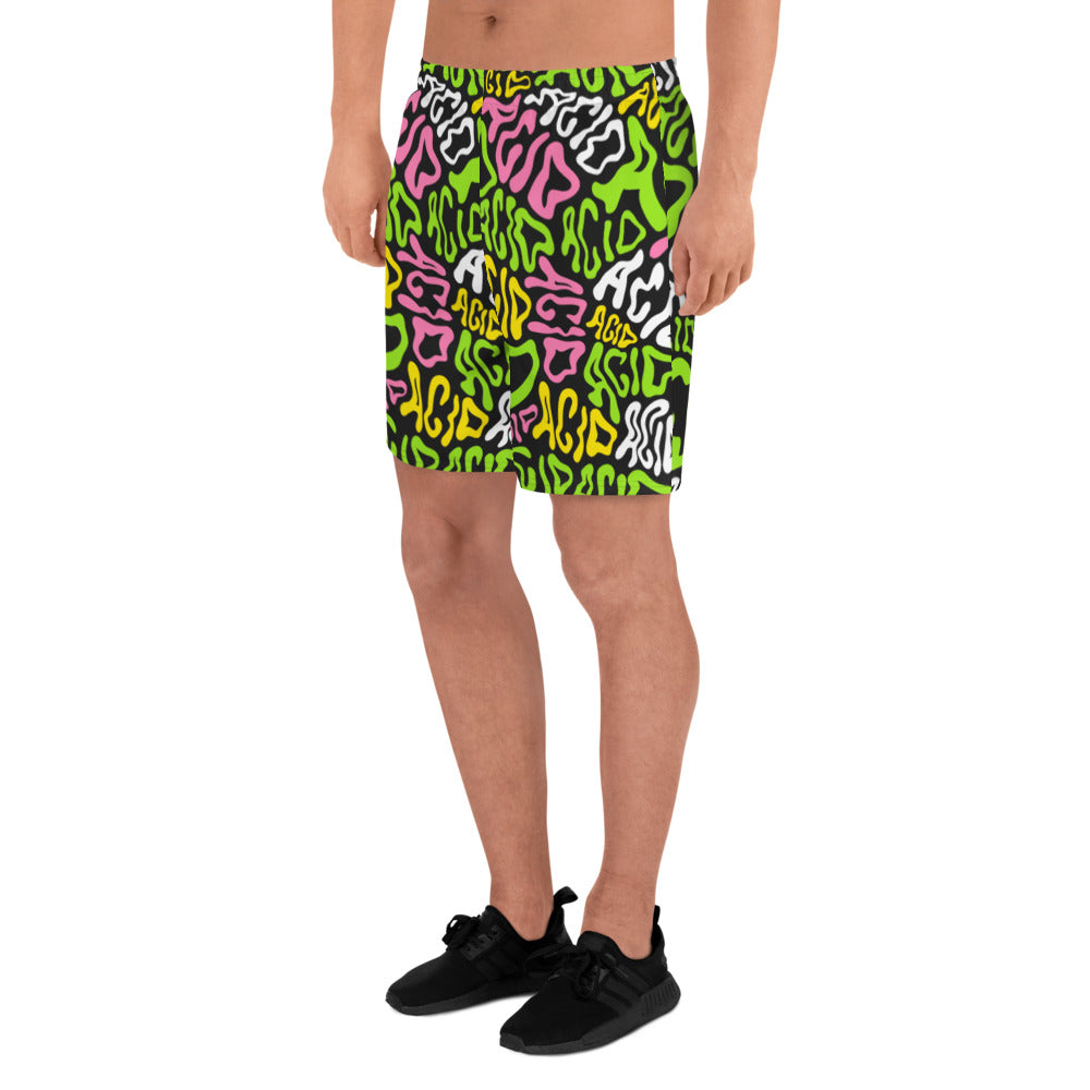 Candy Acid Recycled Athletic Shorts, Athletic Shorts, - One Stop Rave