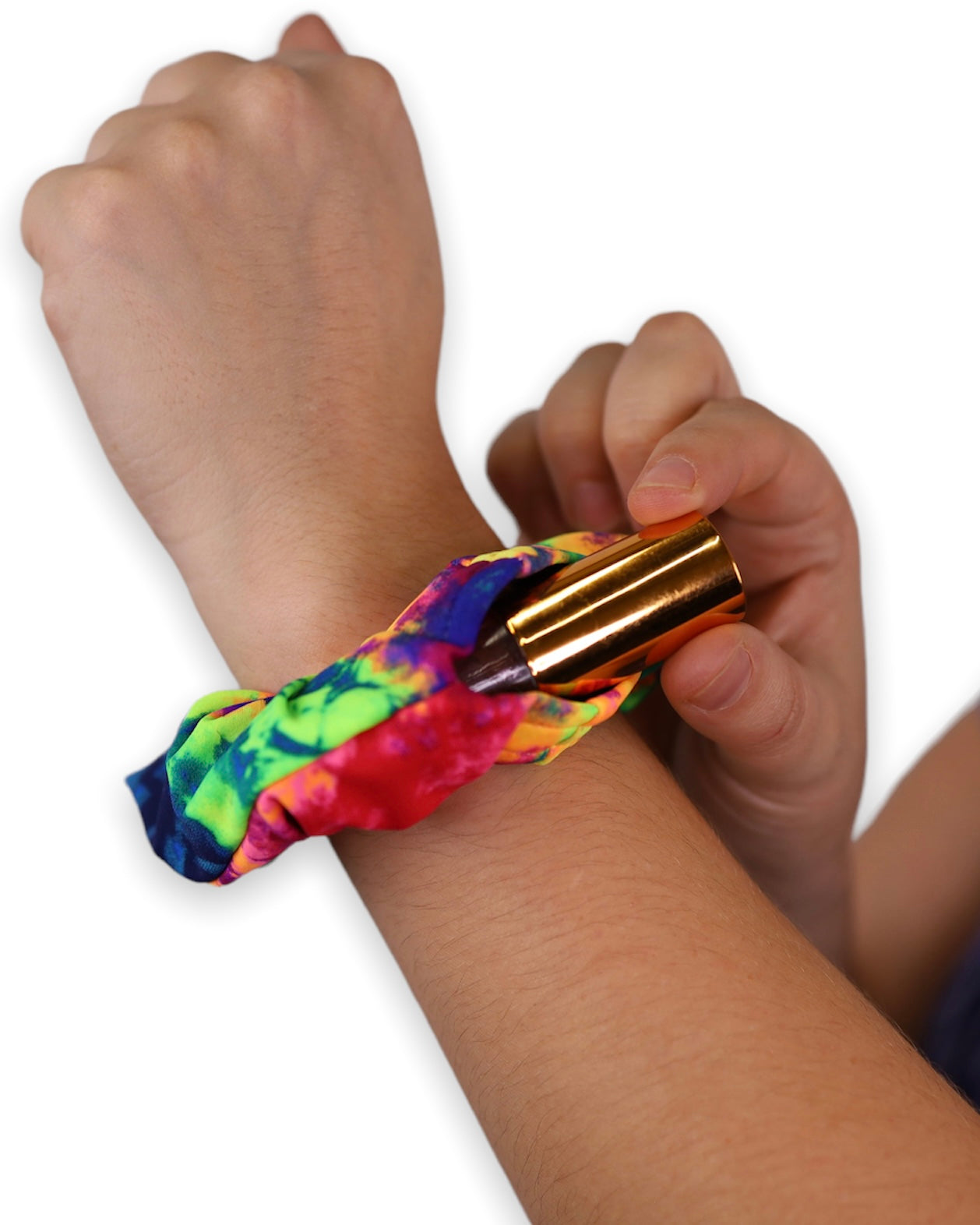 Day Trip Stash Scrunchie with Hidden Velcro® Pocket on the wrist - One Stop Rave