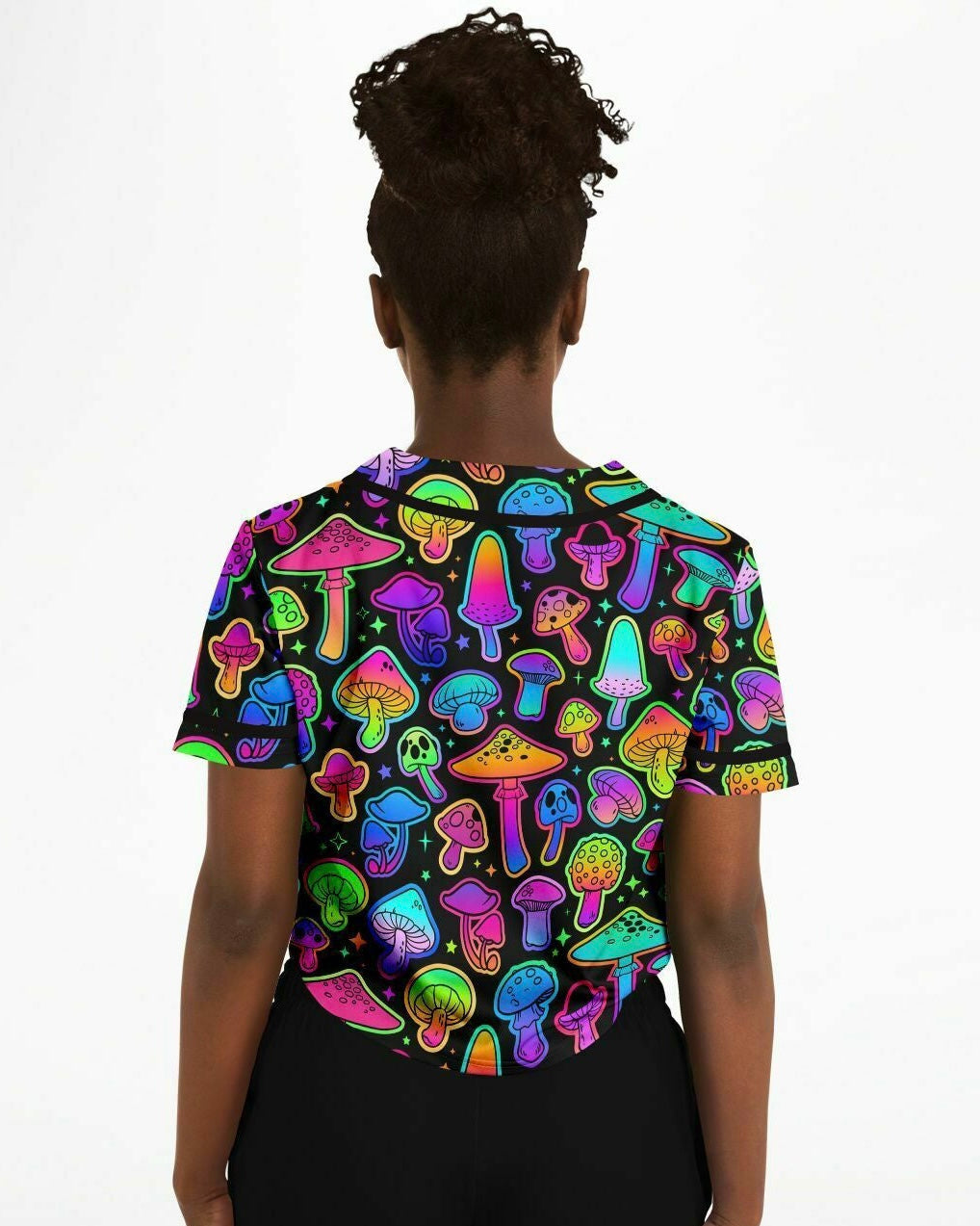 Psilo Cropped Jersey, Cropped Baseball Jersey, - One Stop Rave